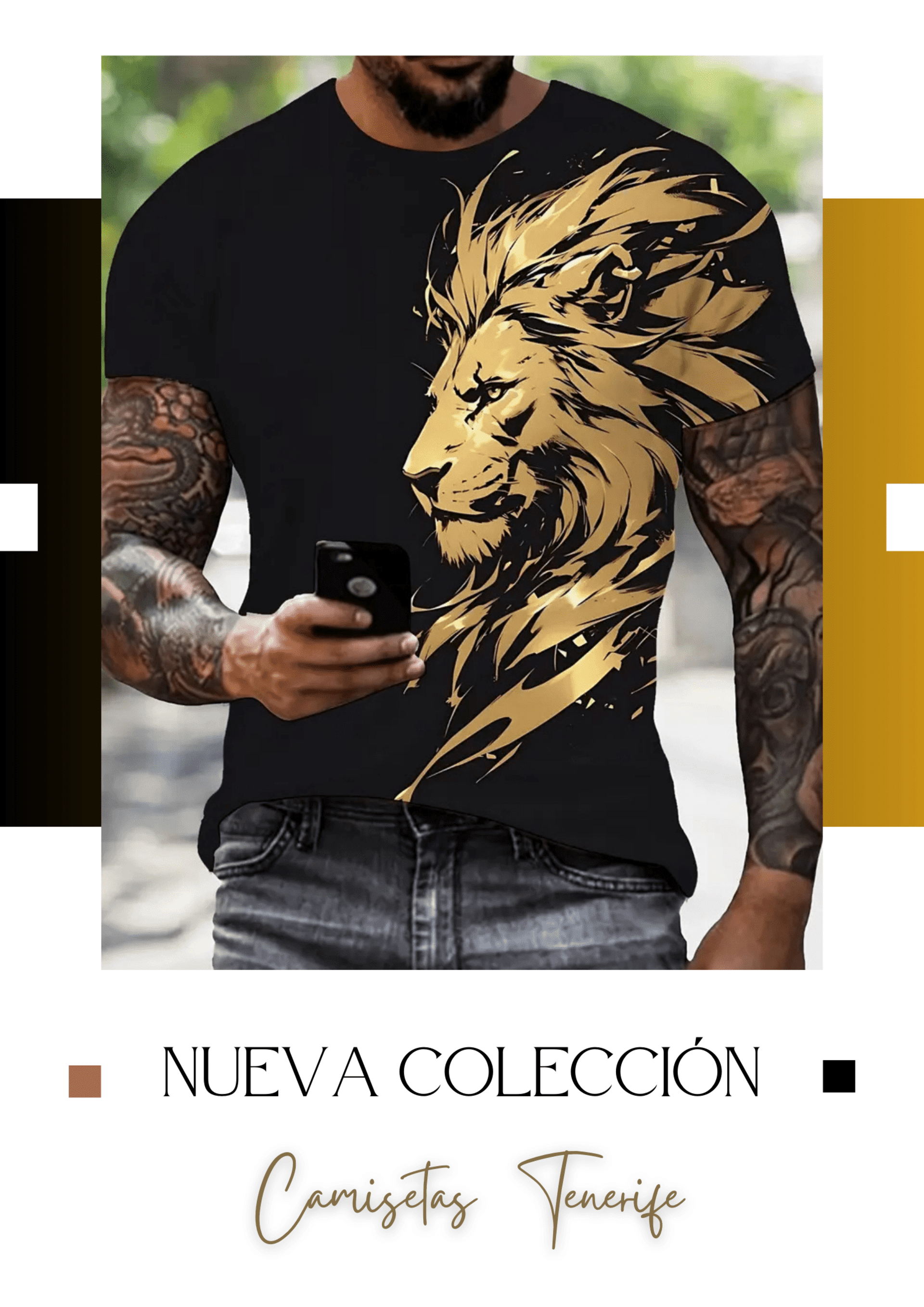 Camiseta León Dorado - 1