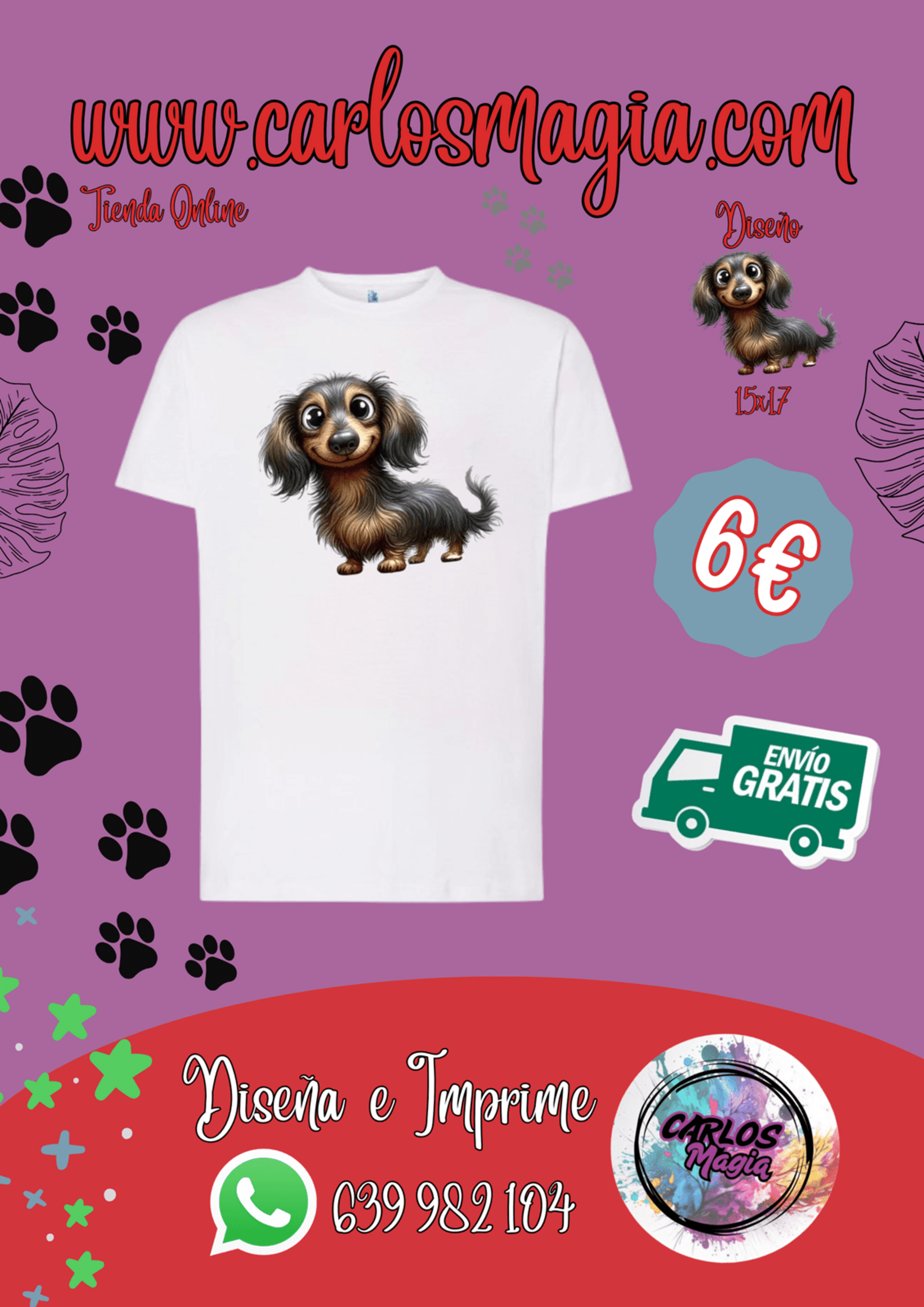 Camisetas Perros. - 2