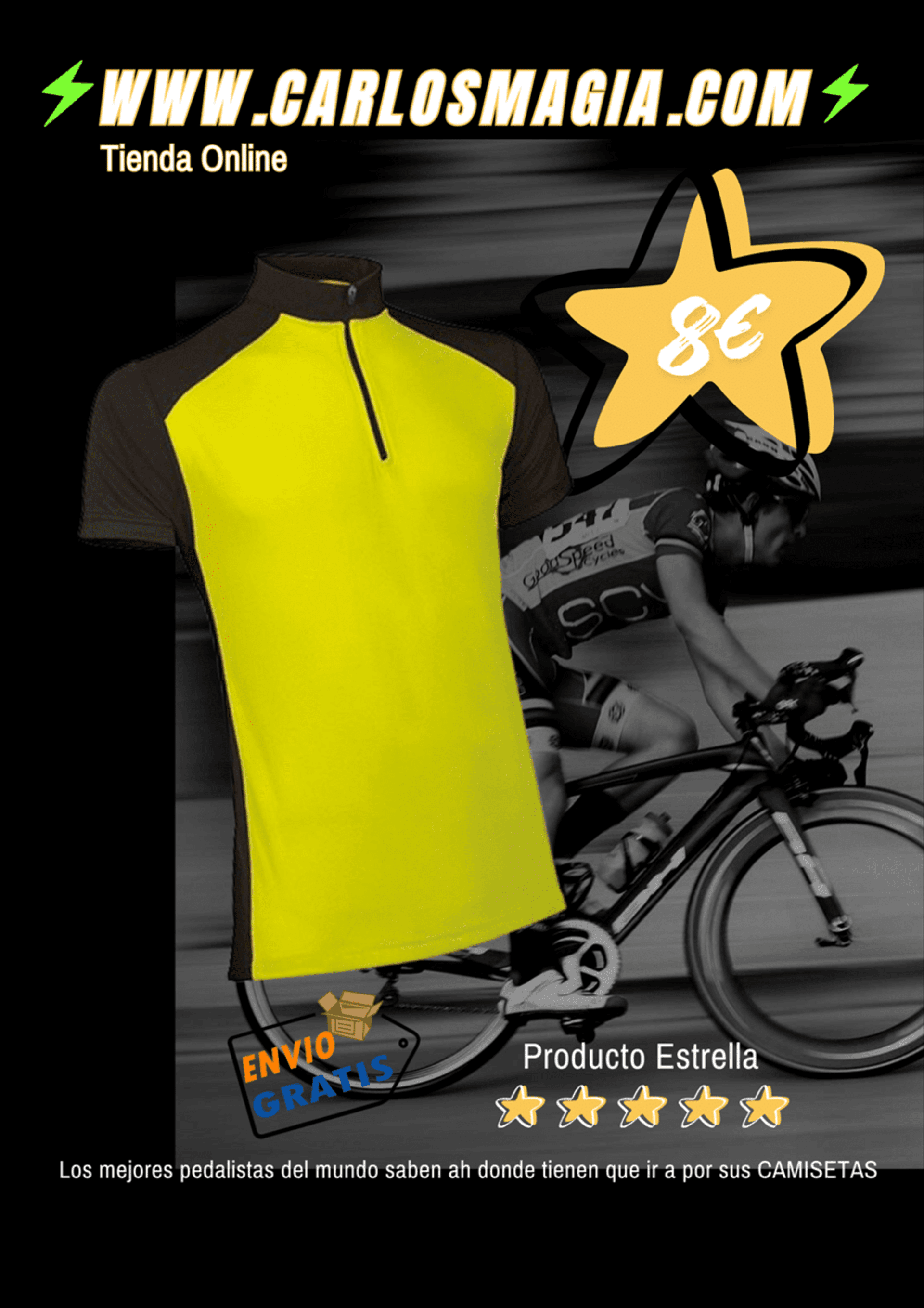 camisetas ciclistas tenerife carlos magia imprenta - 2