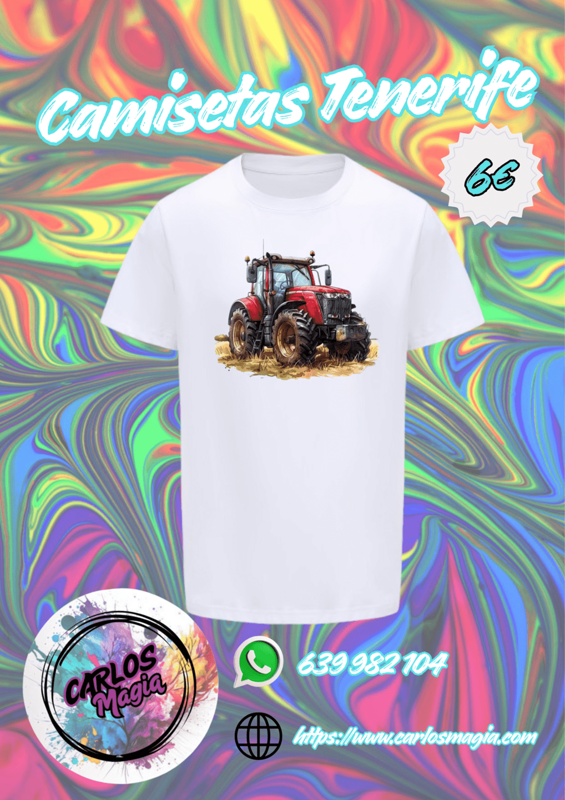 camiseta tractor rojo - 1
