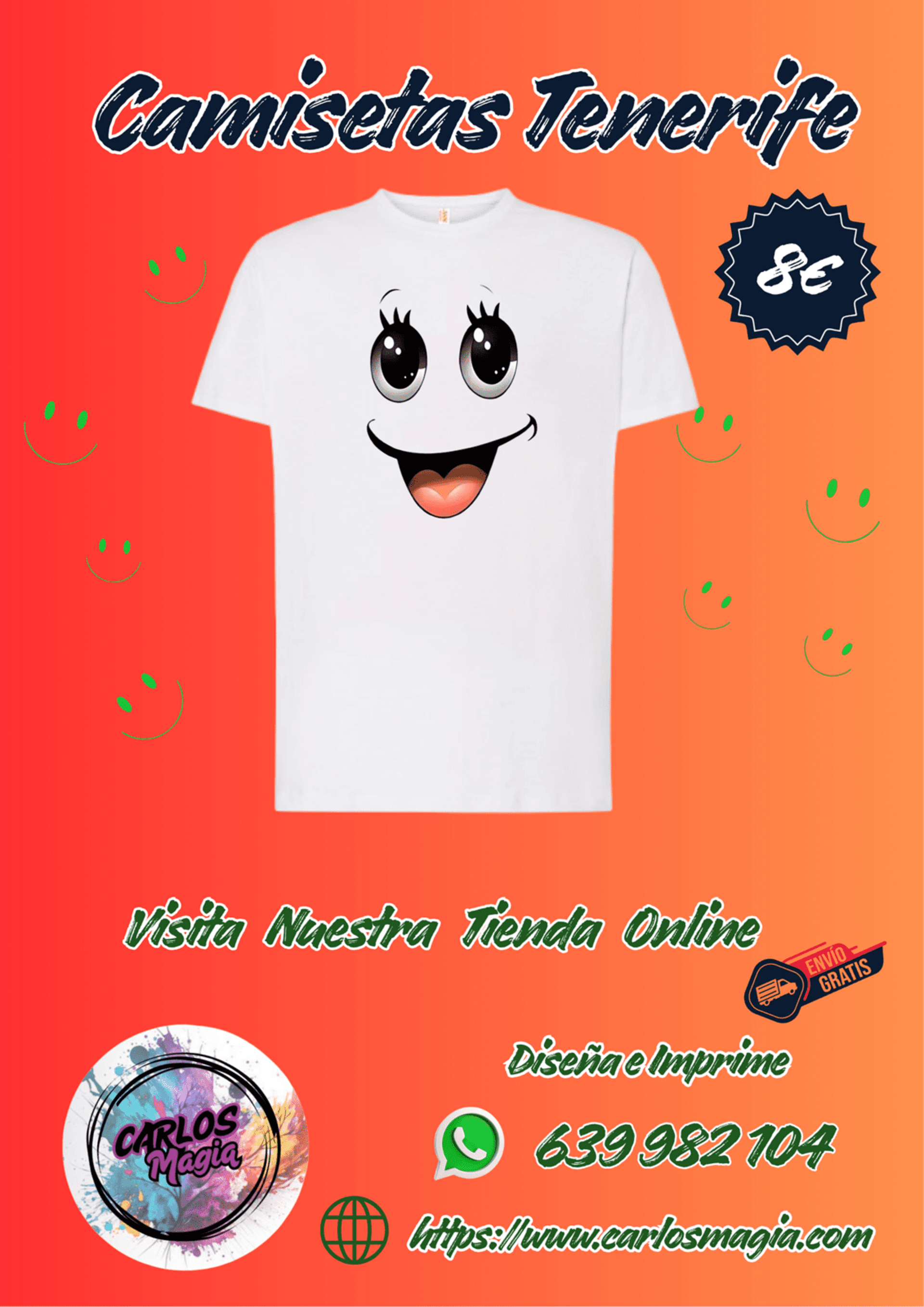 camiseta cara feliz - 2