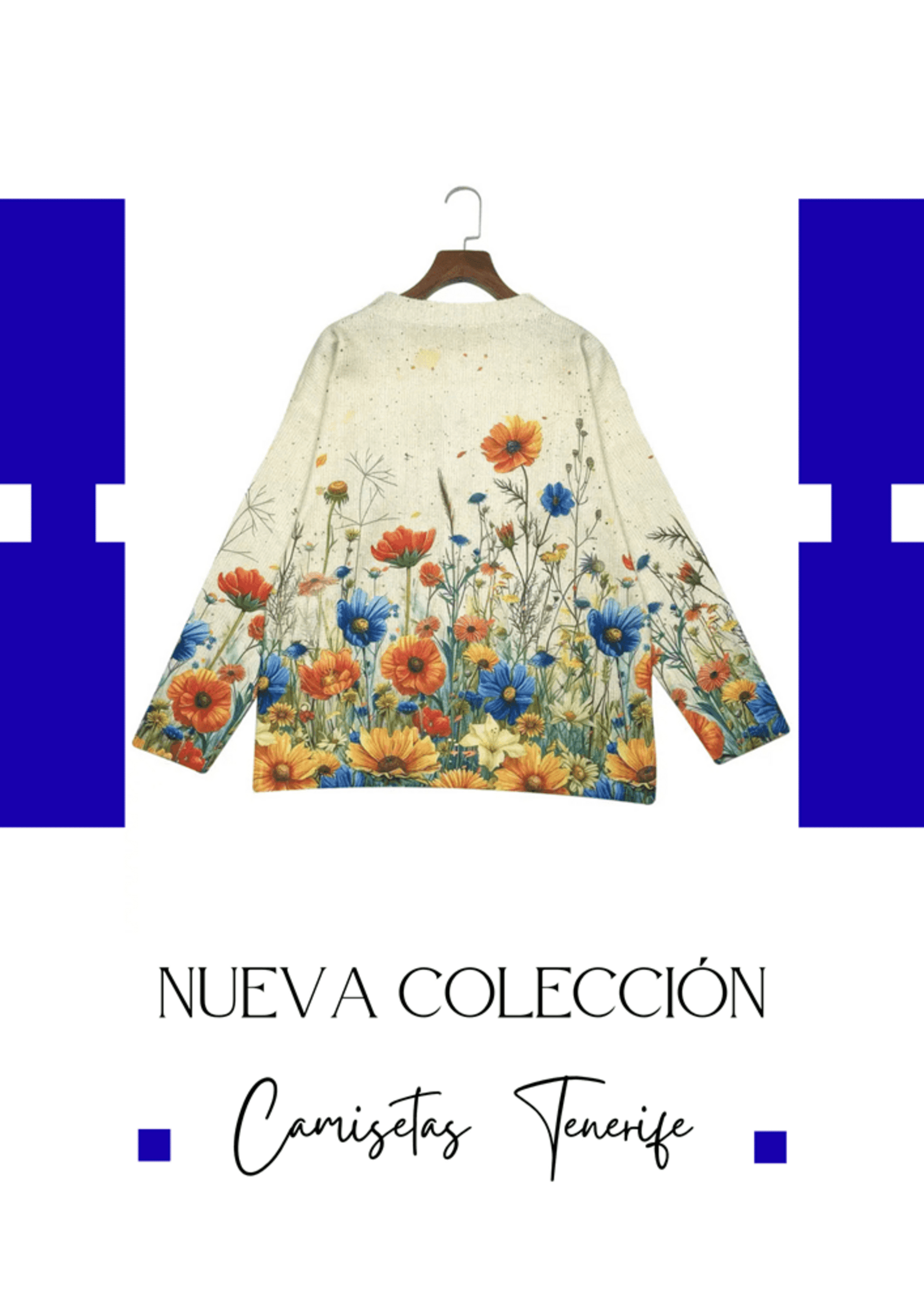Estampado Flores Suéter. - 3
