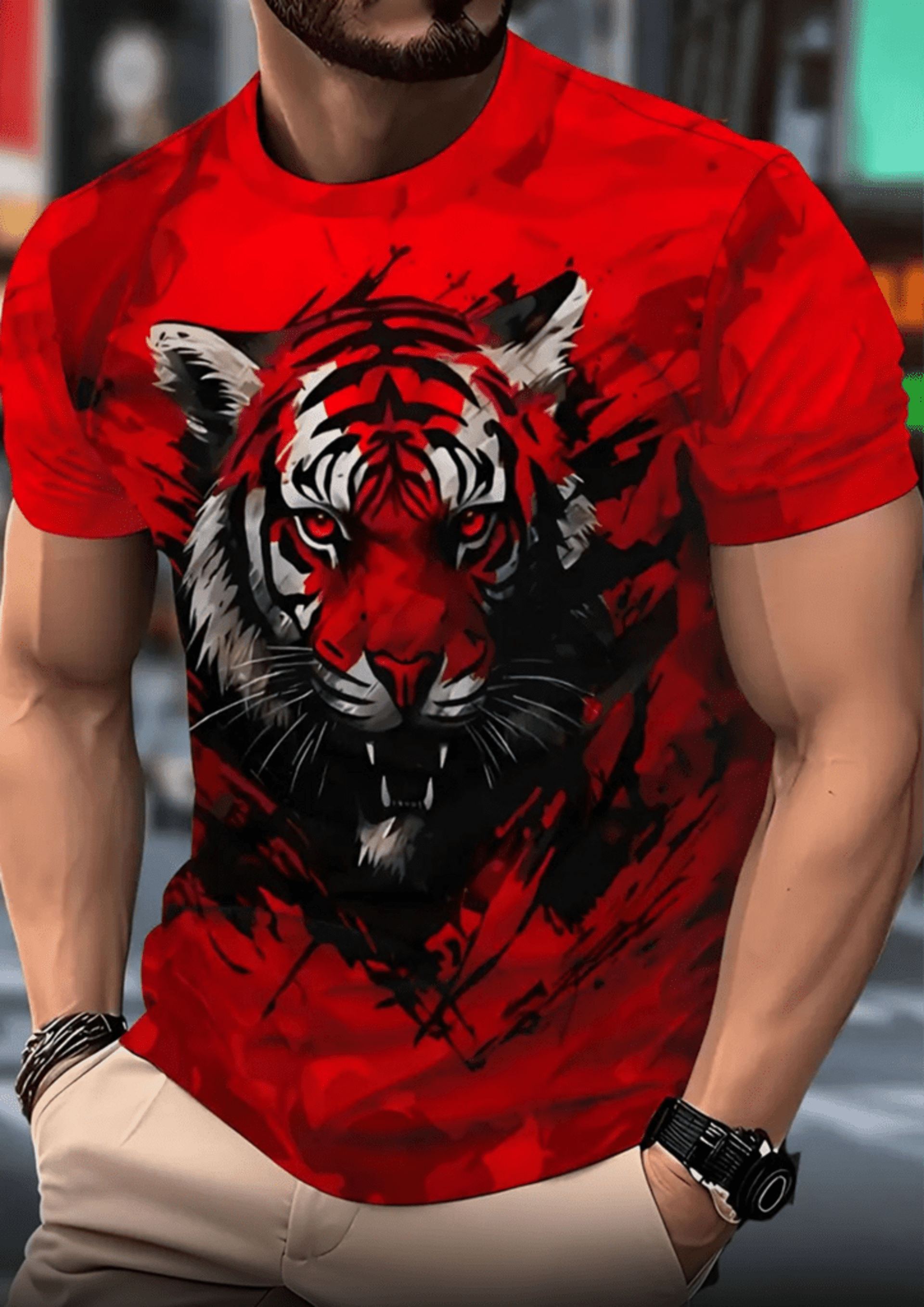 Camiseta Tigre Rojo - 2