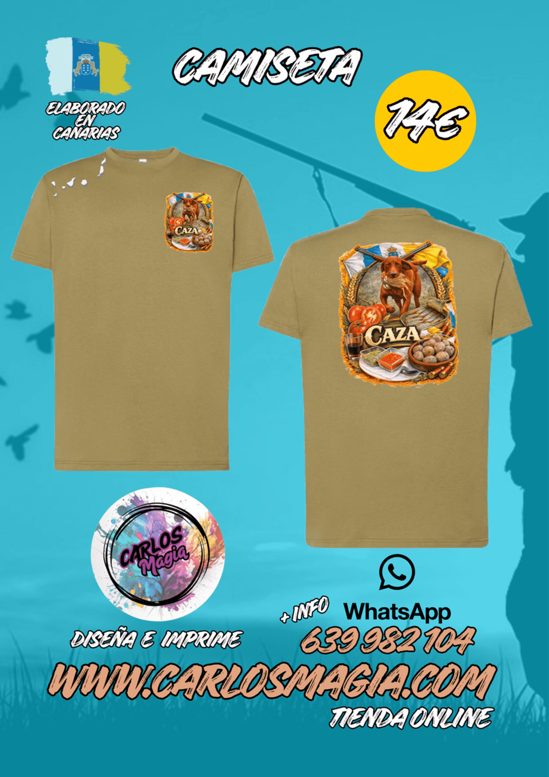 Camisetas Caza Algodón. - 11