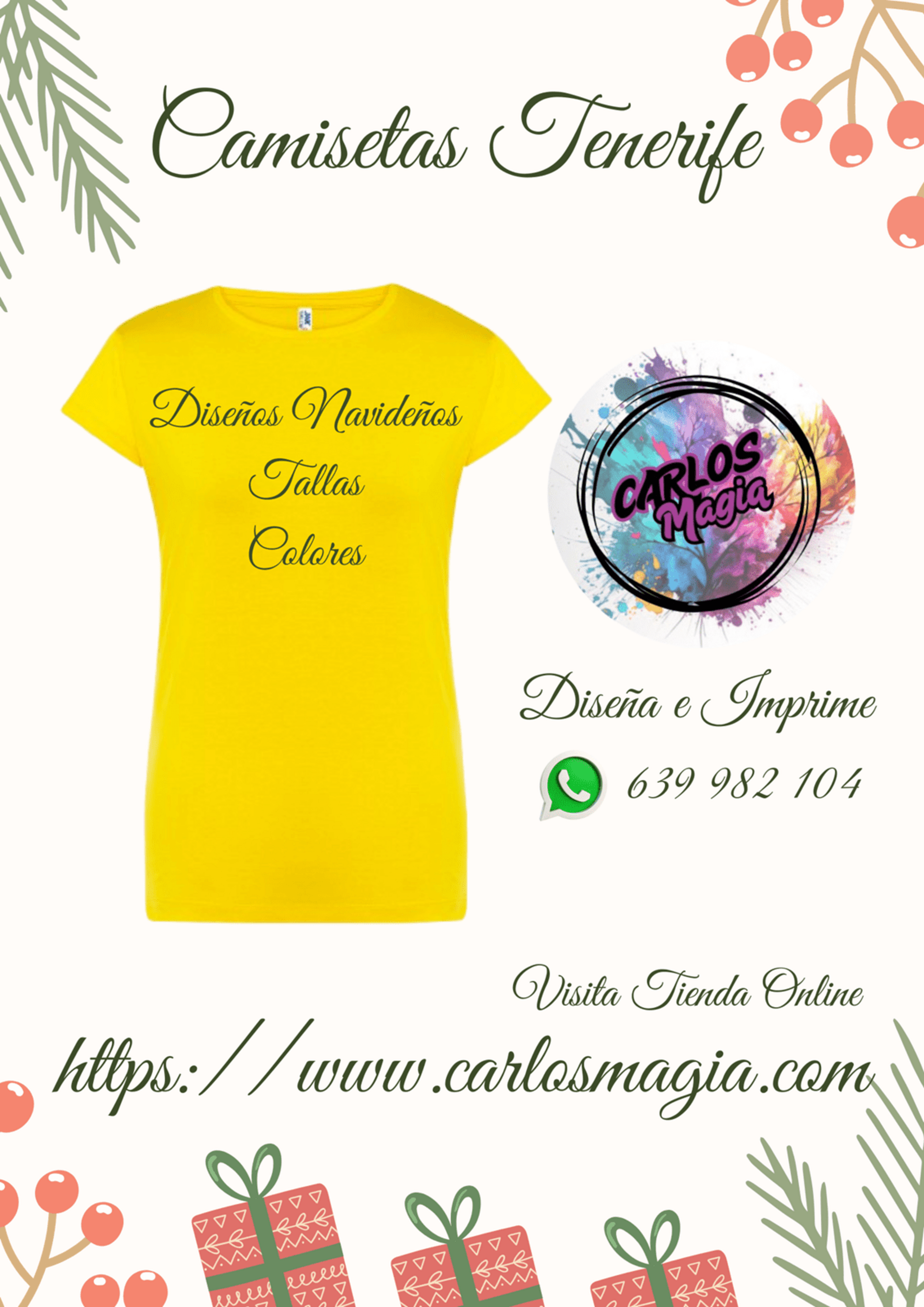 camisetas navideñas algodón ellas - 1