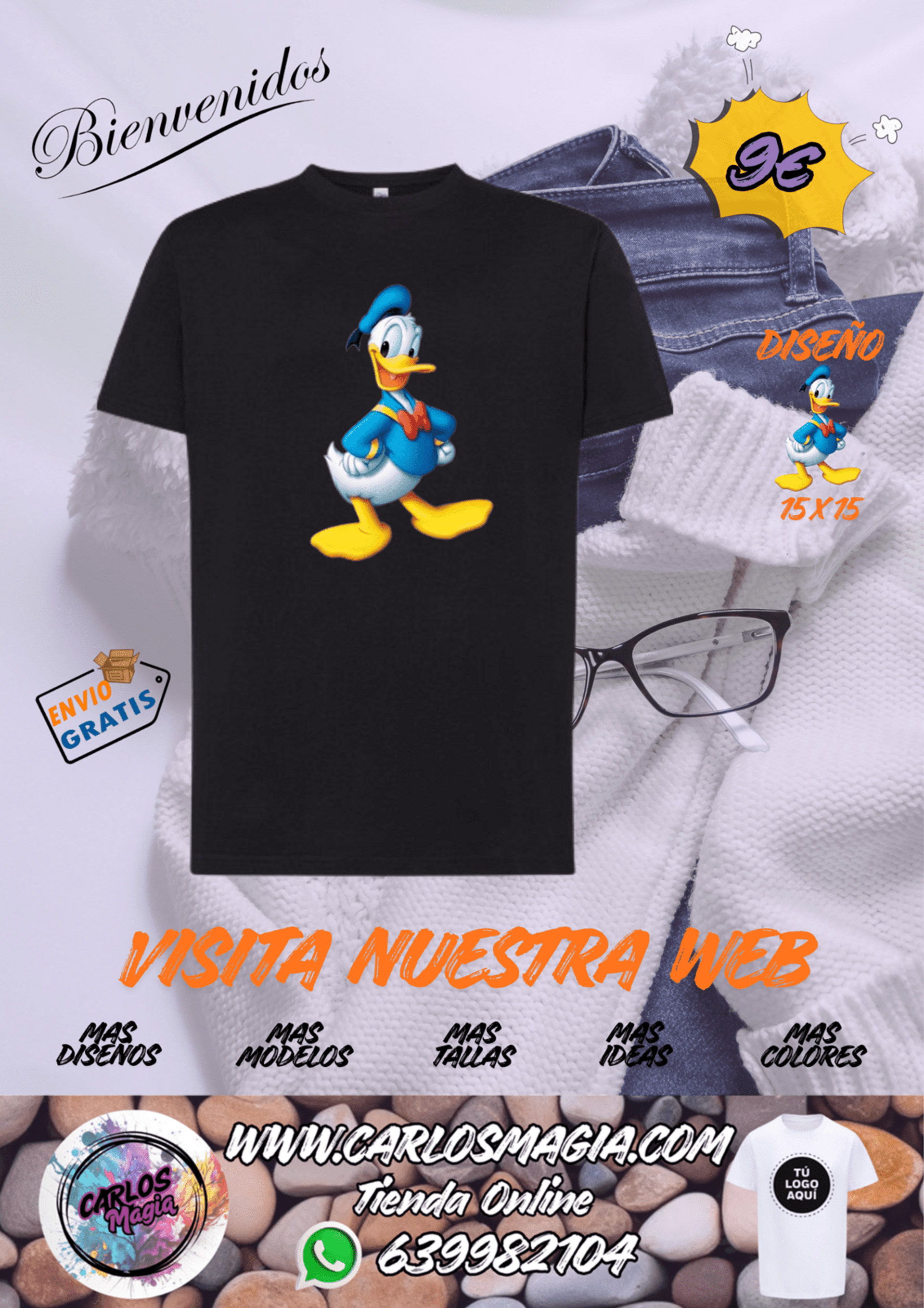camiseta Pato Donald - 2