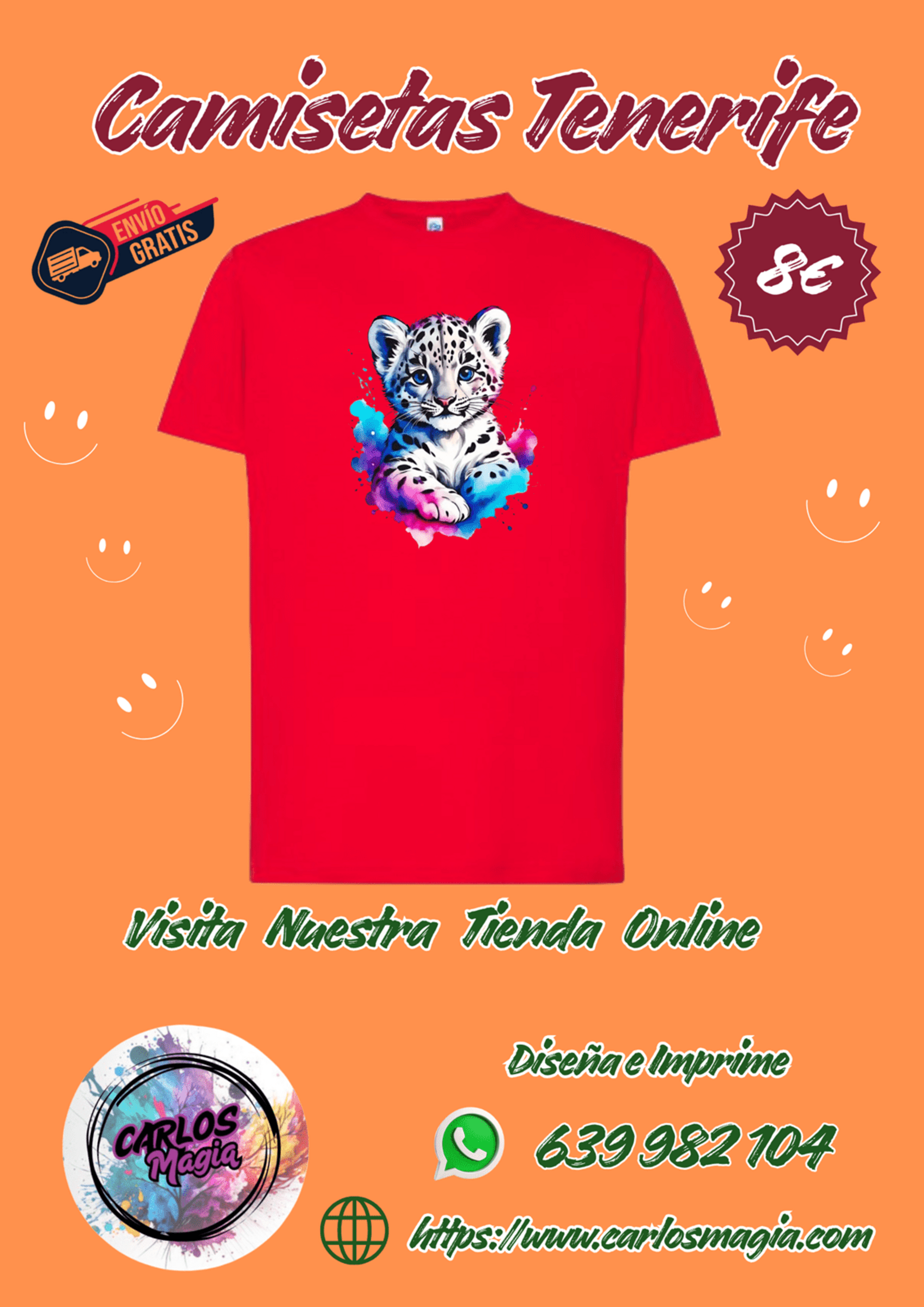 camiseta leopardo chiquito - 2