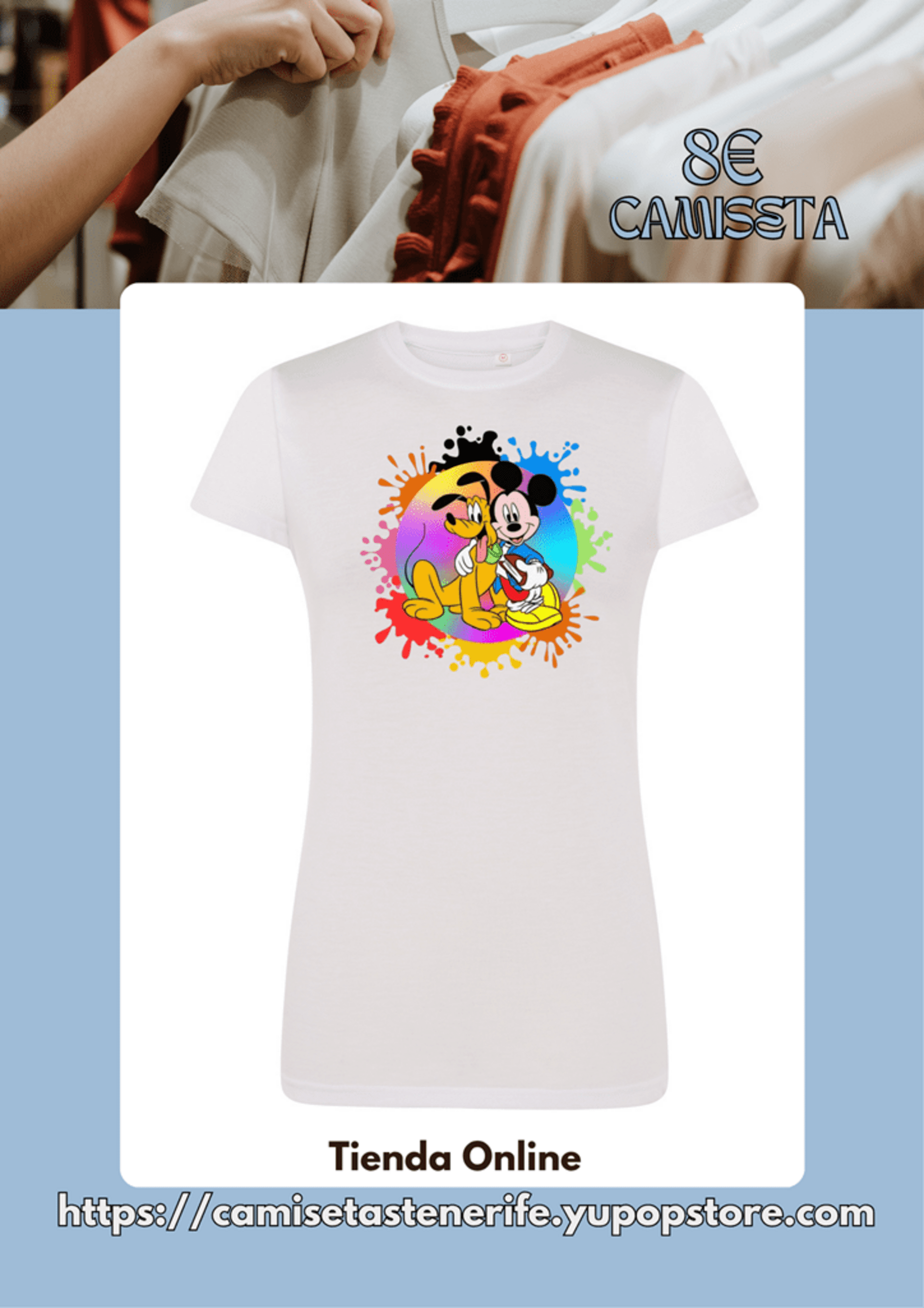 Camiseta Mickey b - 1