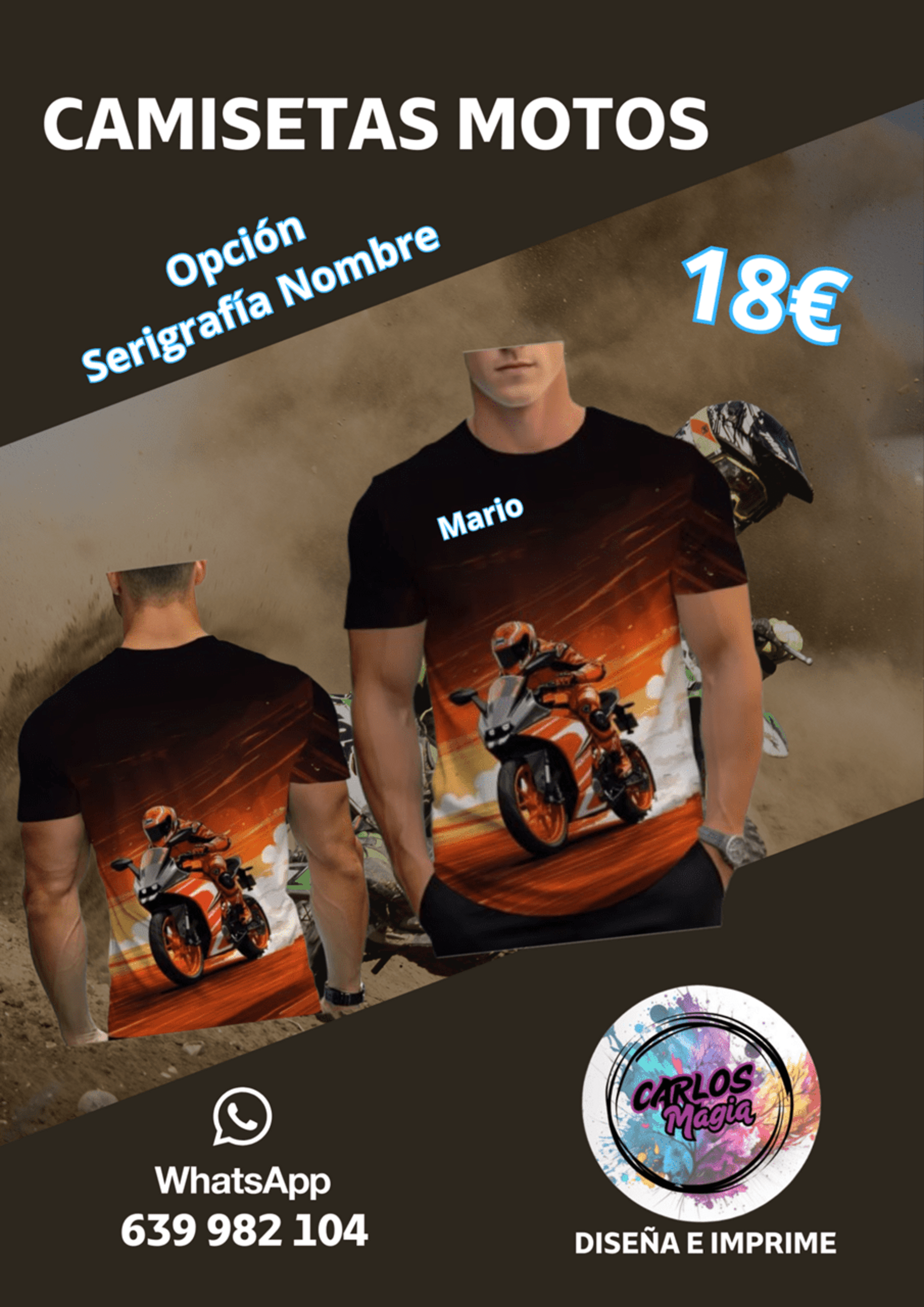Camisetas Amantes de las Motos. - 2