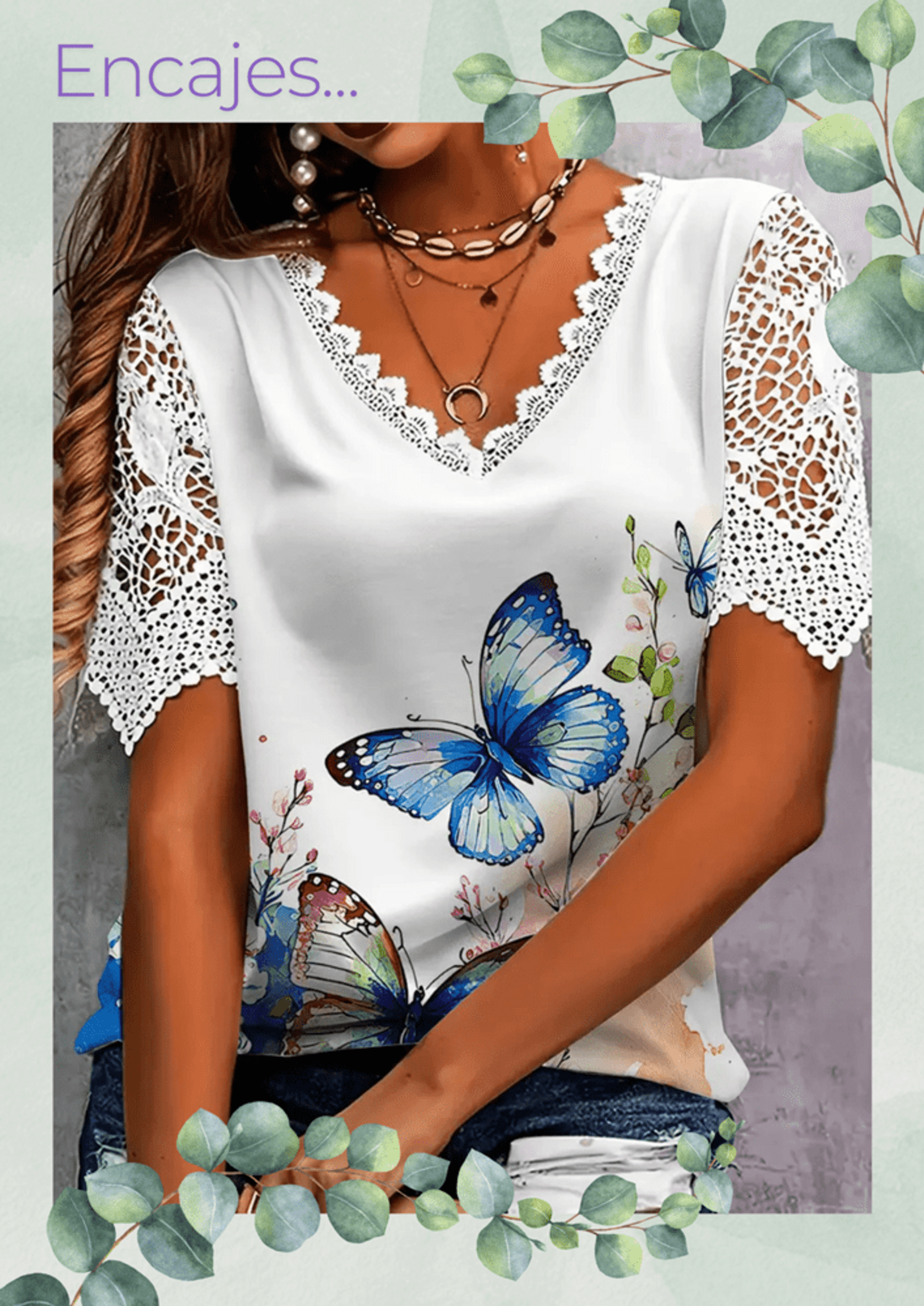 Camiseta Encaje B - 1