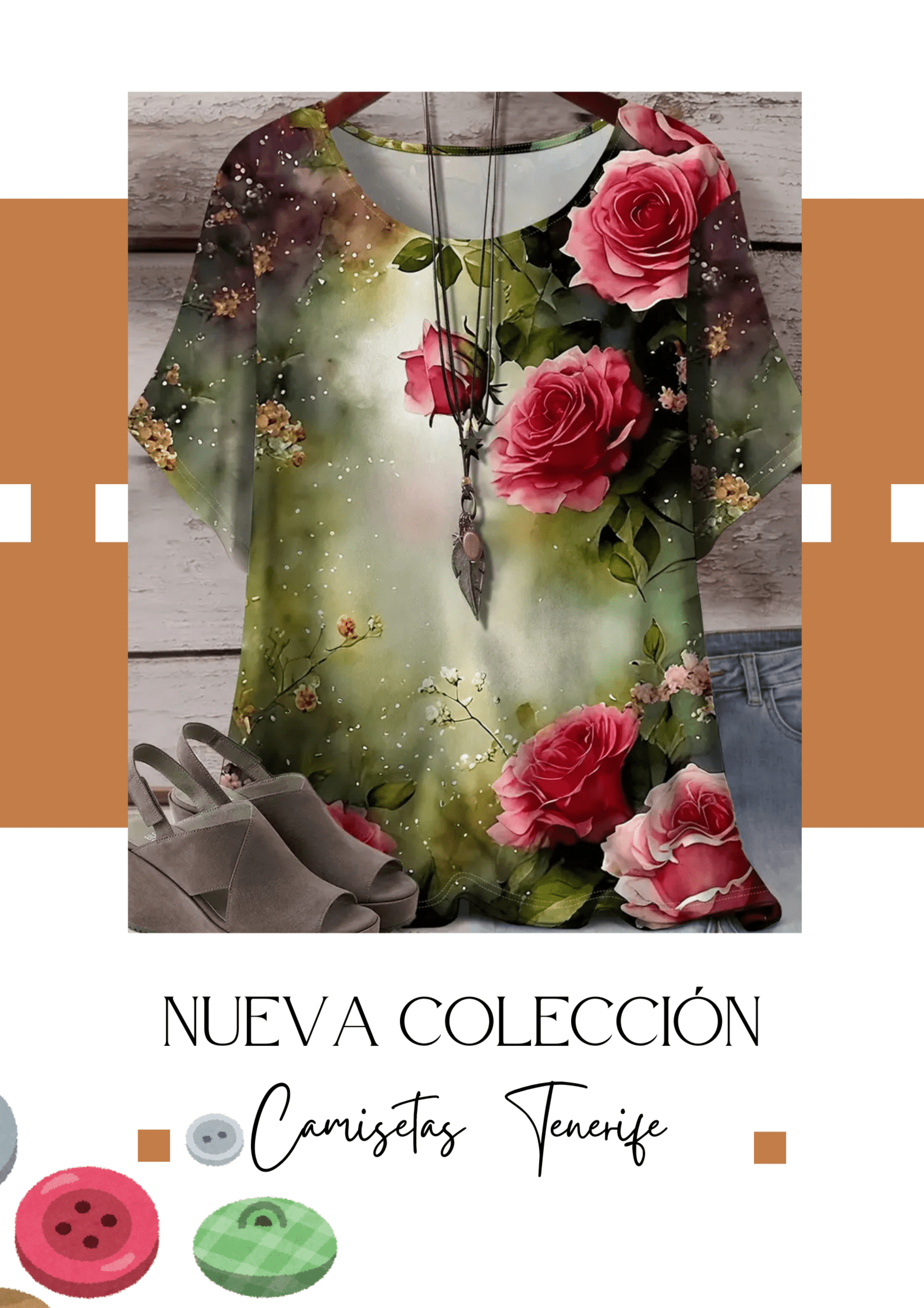 Camiseta 5 Rosas - 1