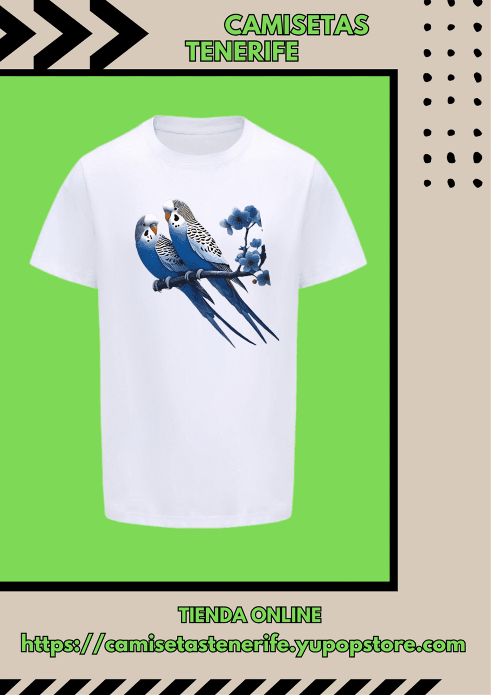 Camiseta Periquito Azul - 1