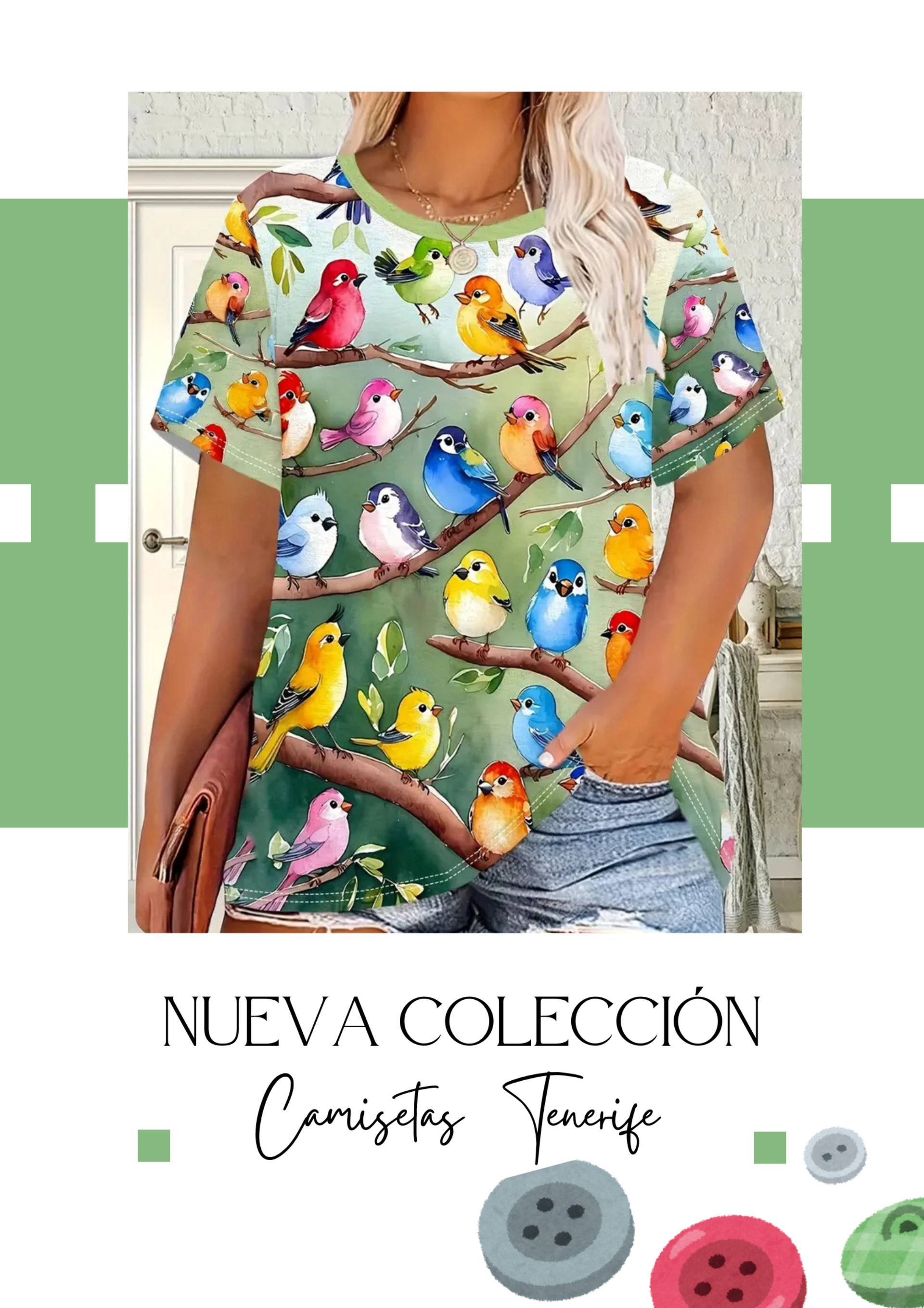 Camiseta Pajaritos - 1