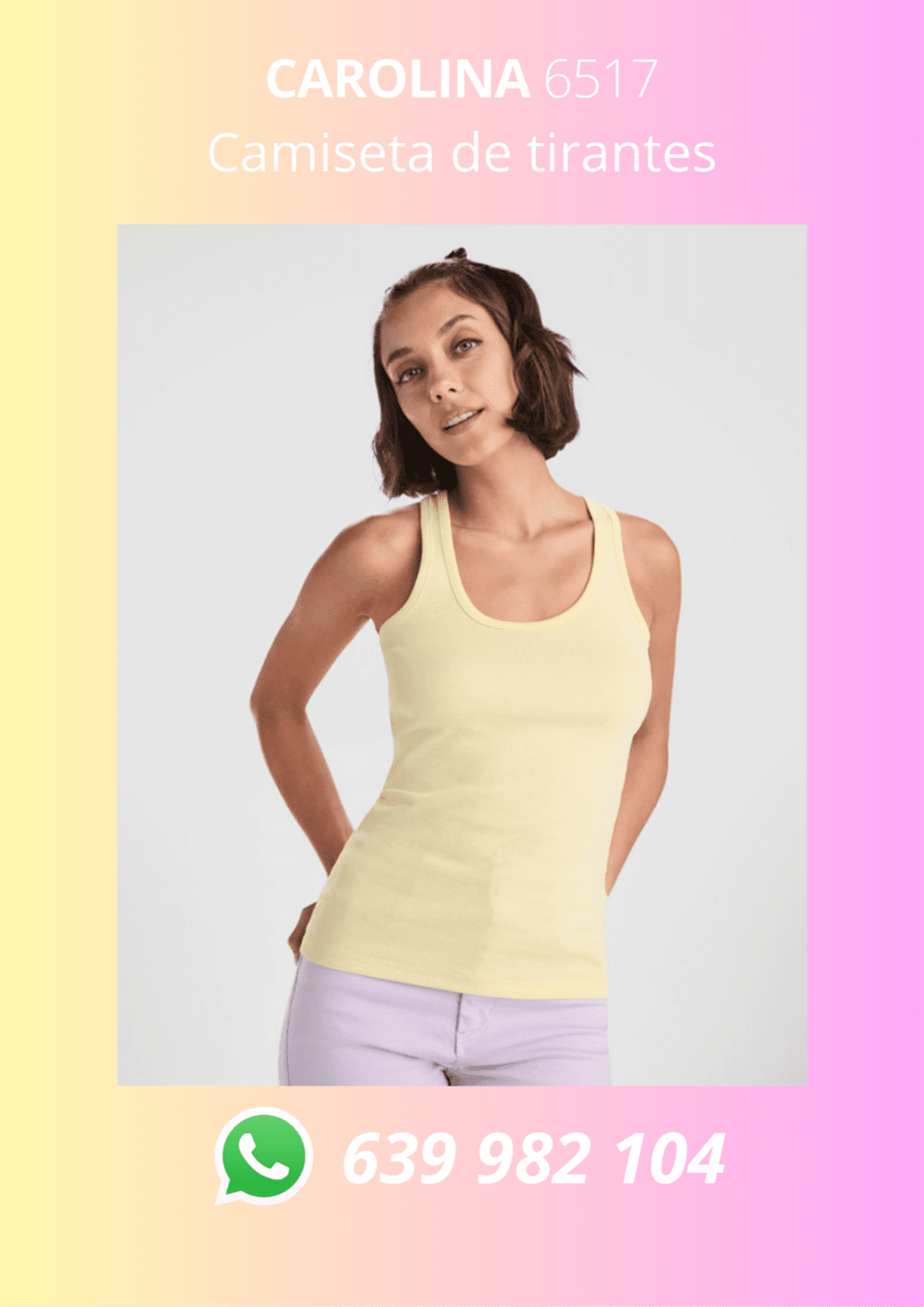Camiseta de tirantes Carolina. - 4