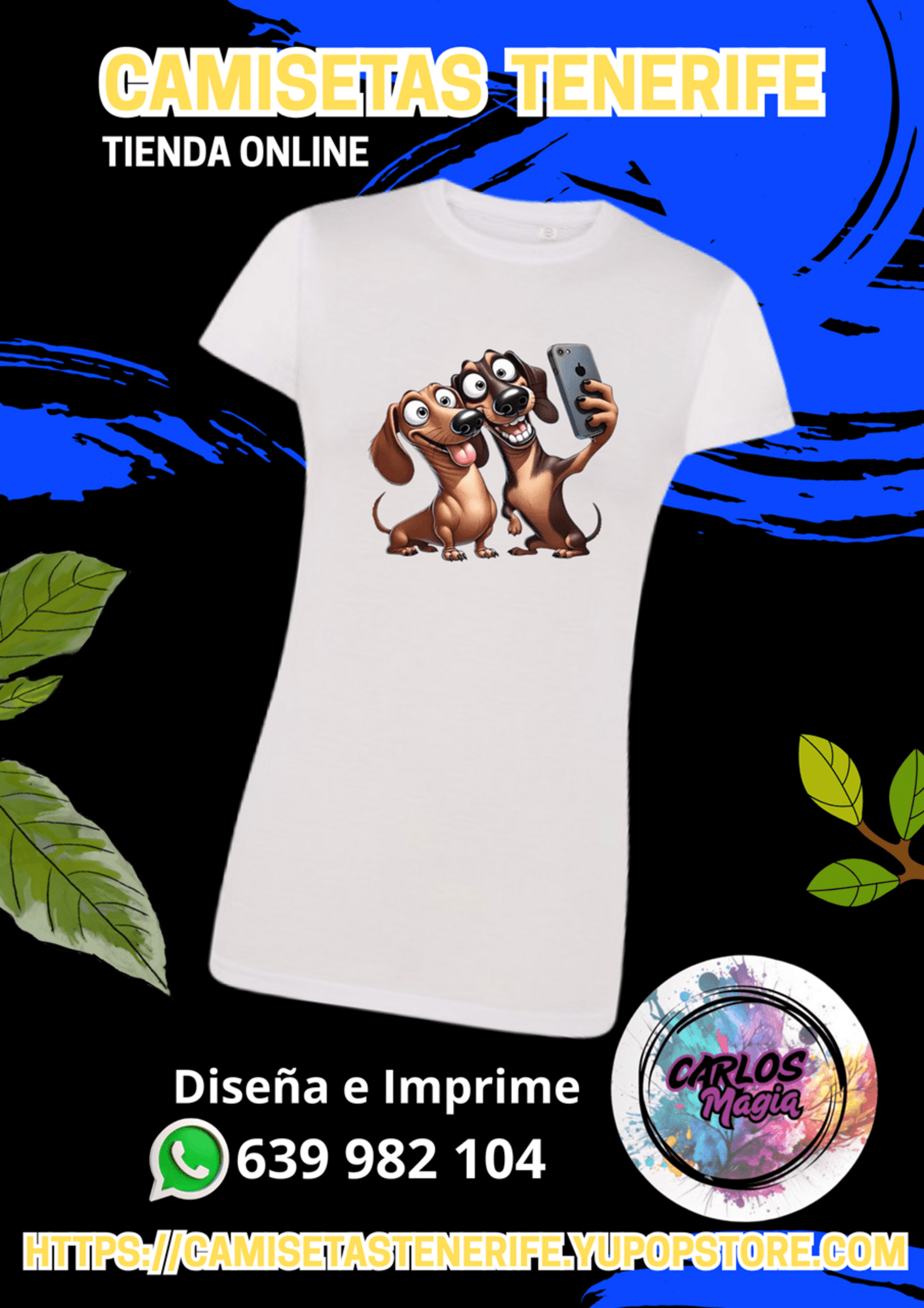 camiseta perros telefono - 1