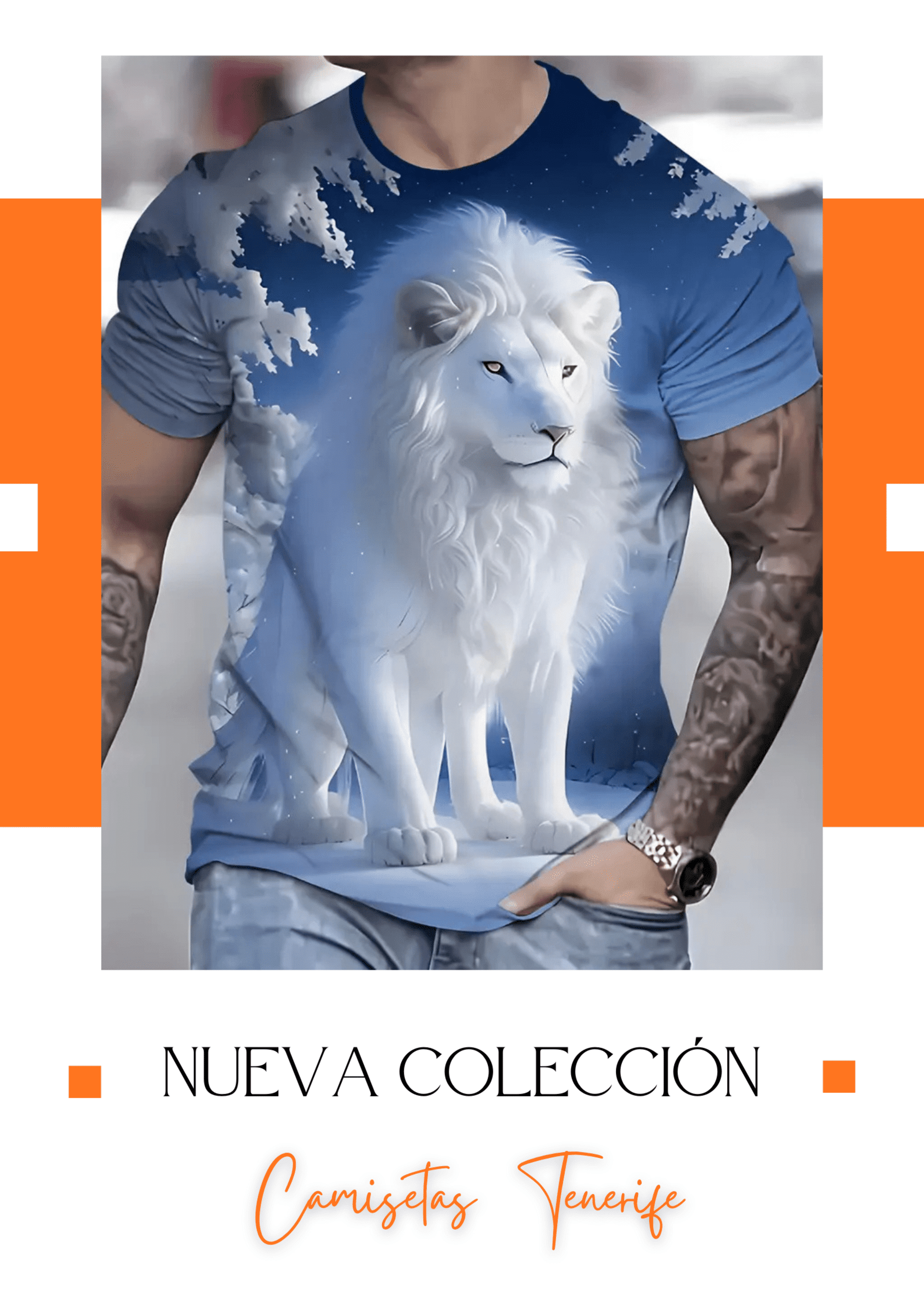 Camiseta León 3D - 1