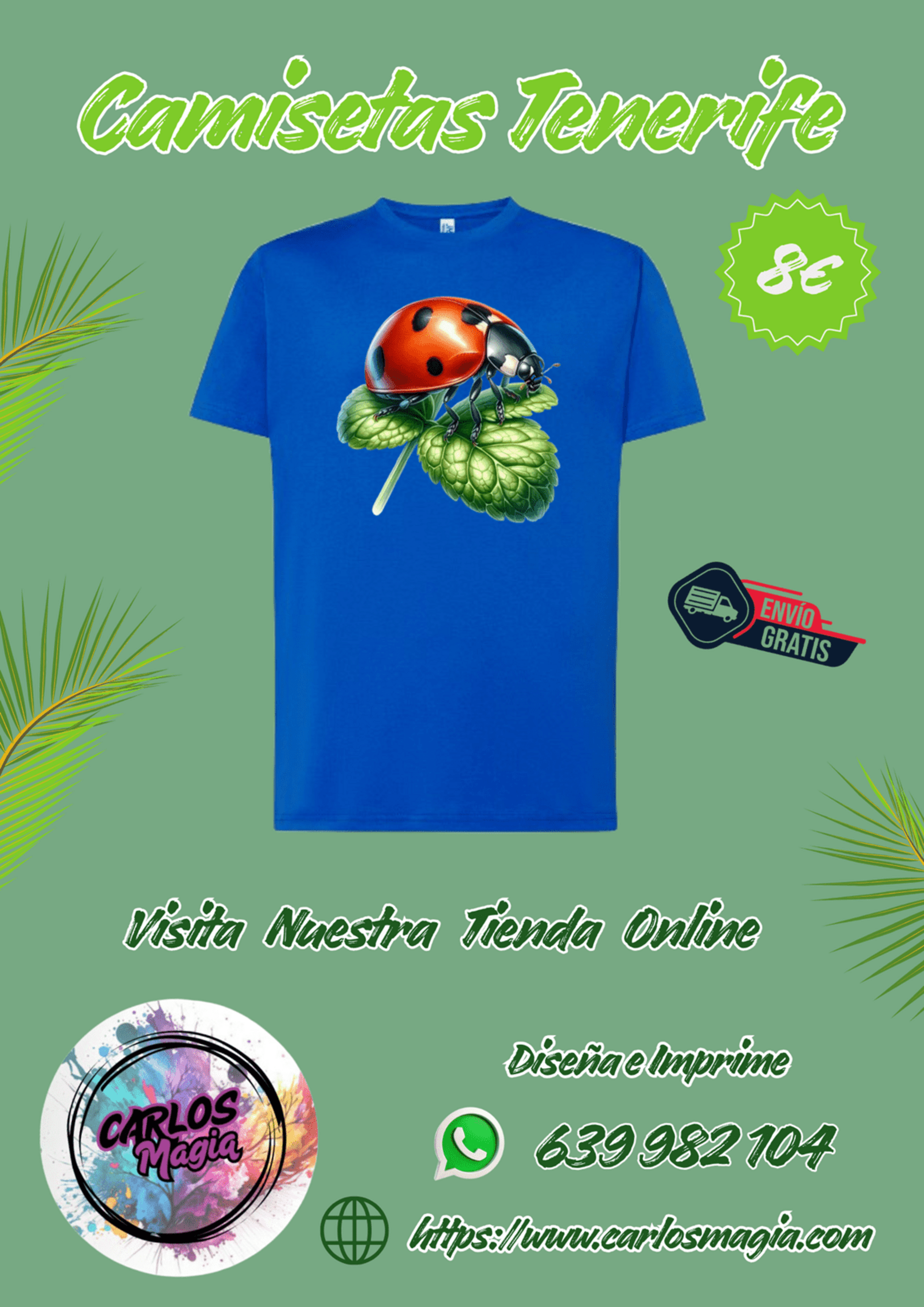 camisetas mariquita a - 1