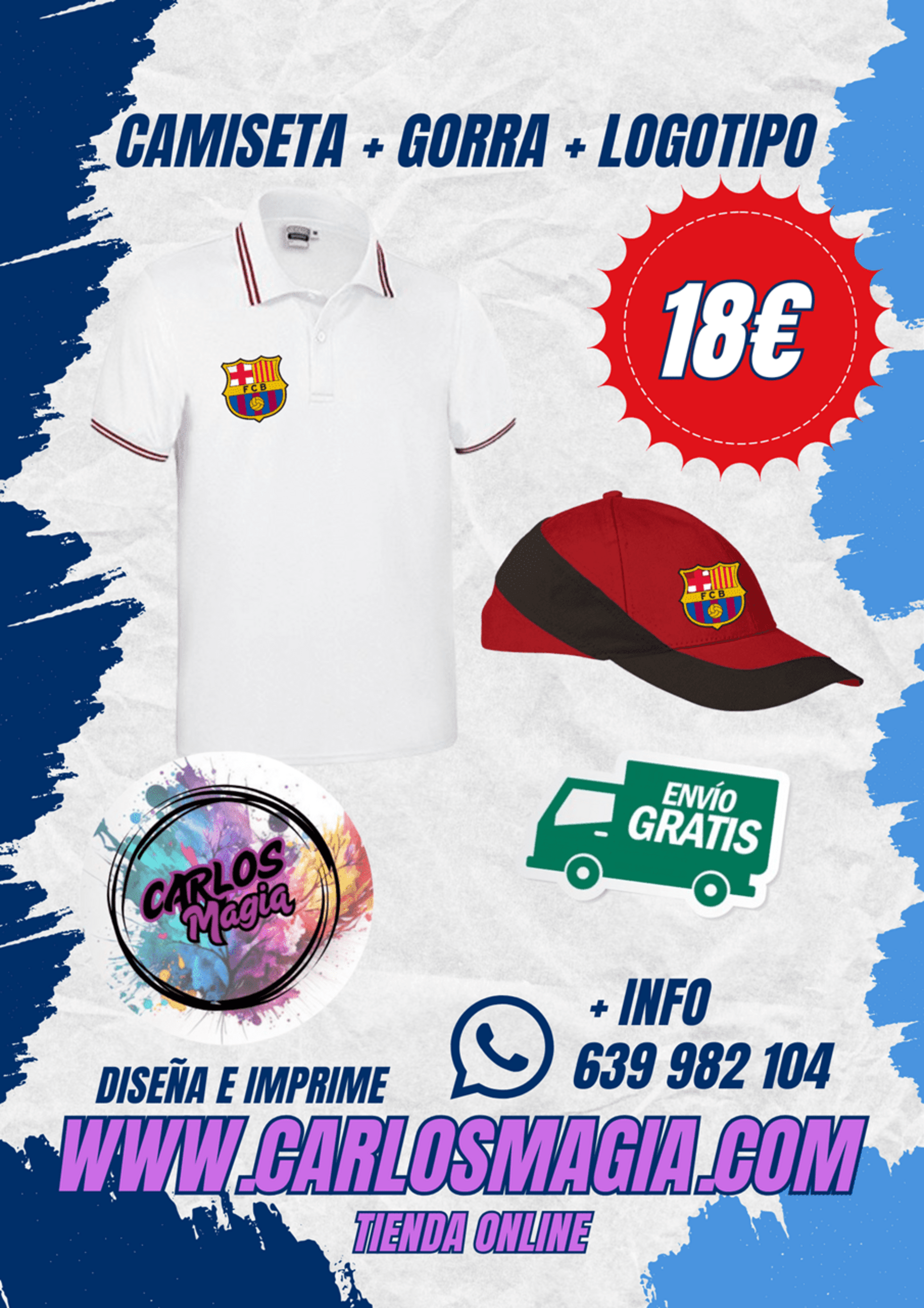 camisetas futbol carlos magia imprenta tenerife - 2