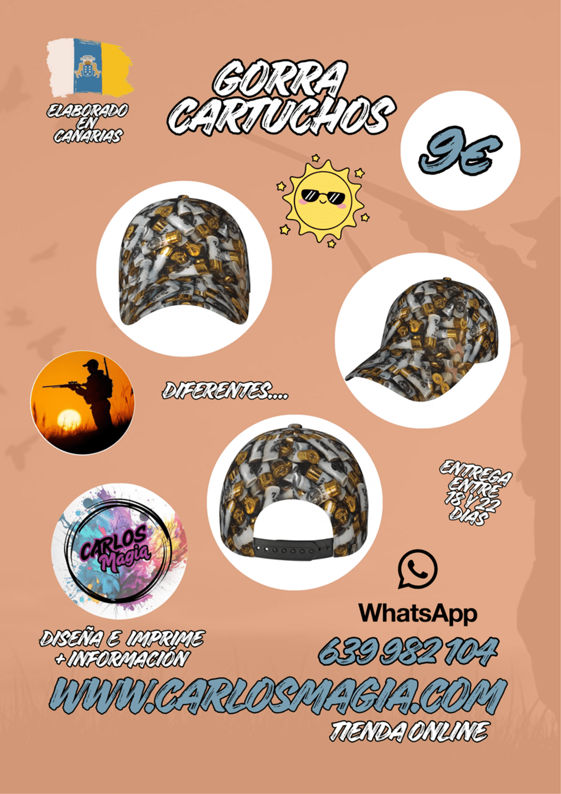 Gorras Cartuchos Caza - 1