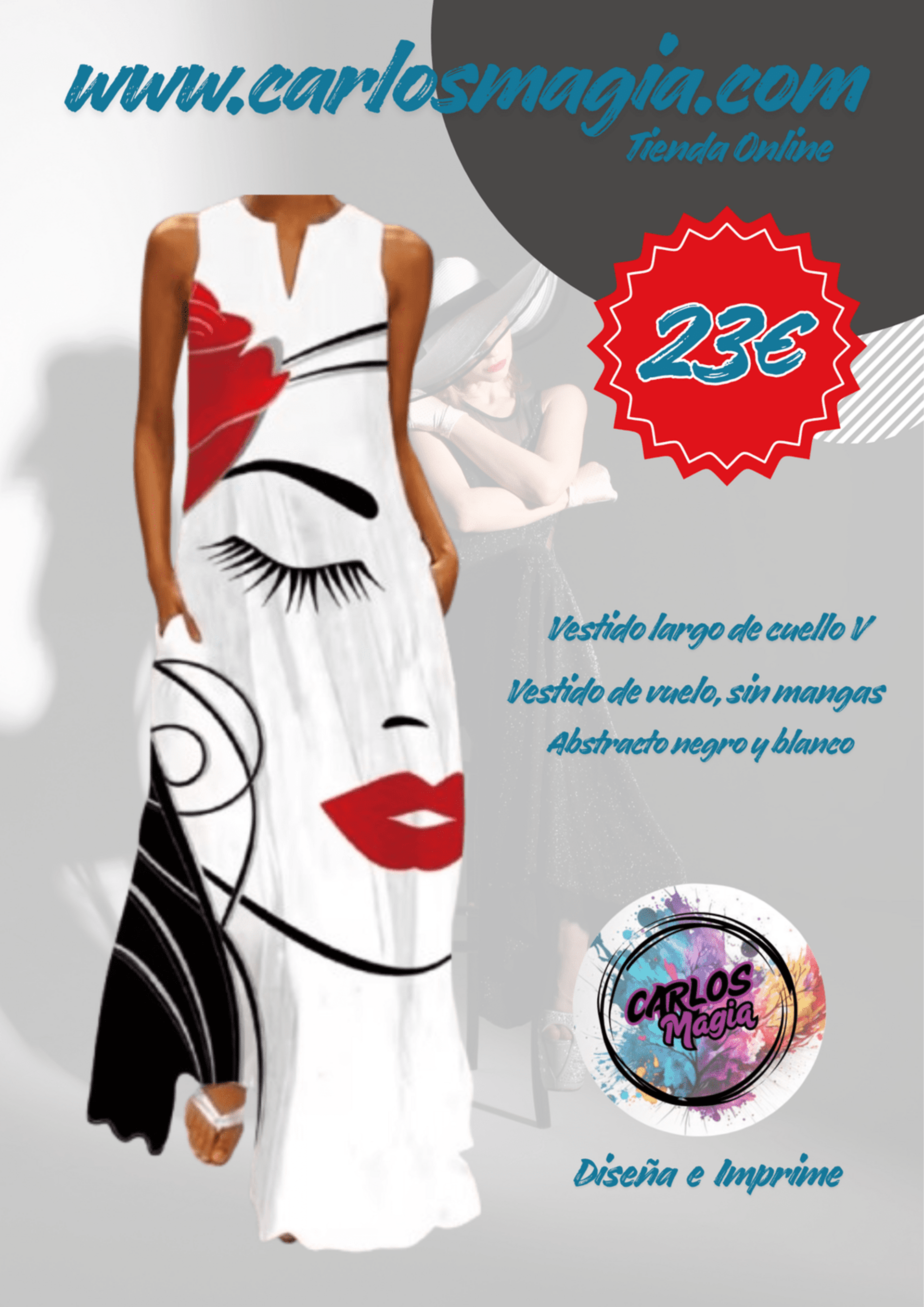 vestido de mujer elegante - 2