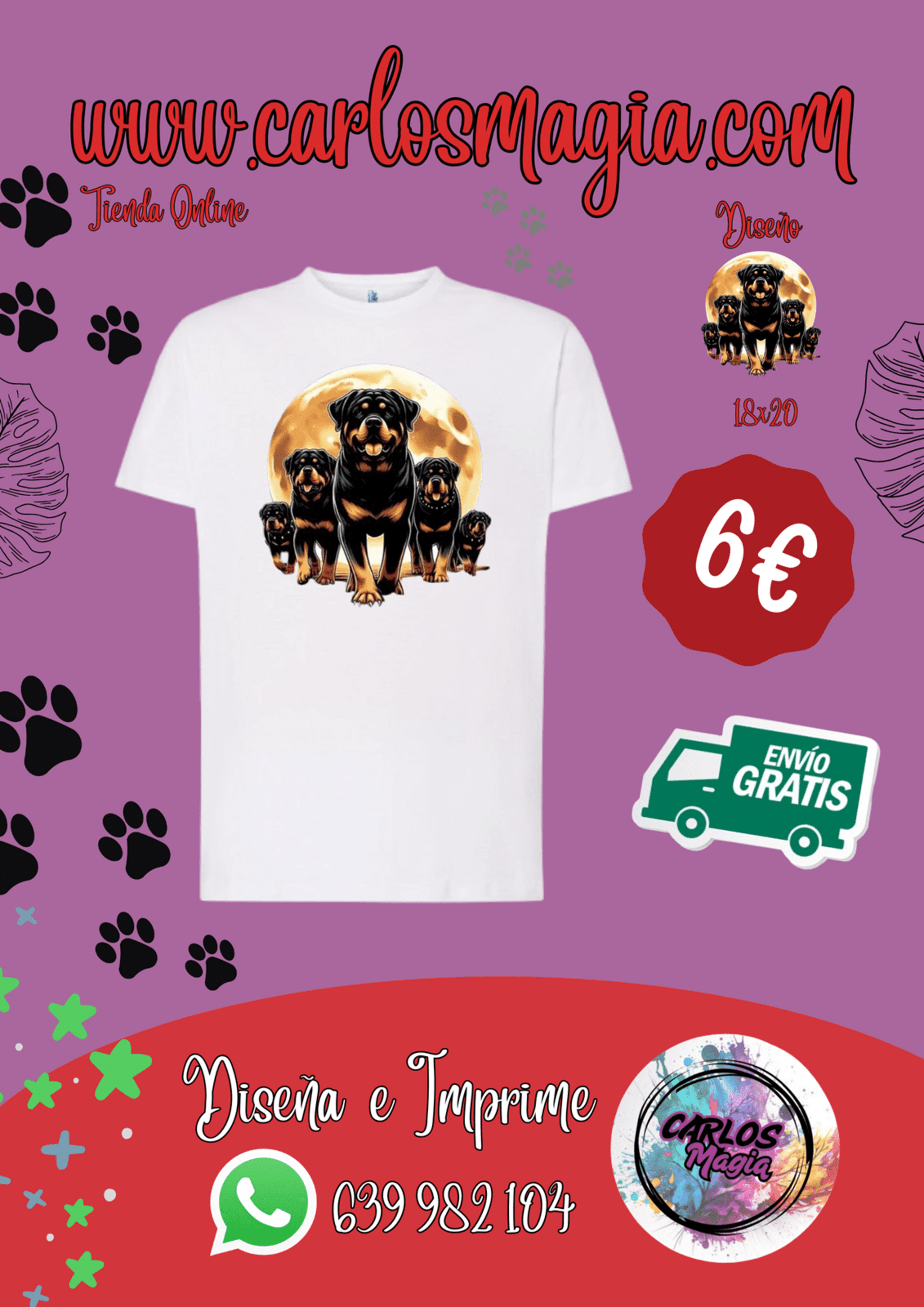 Camisetas Perros. - 4