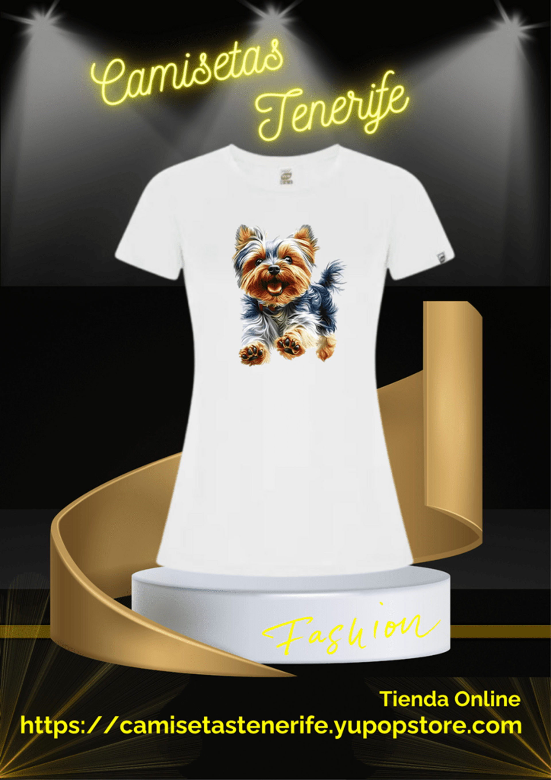 Camiseta Perro f - 1