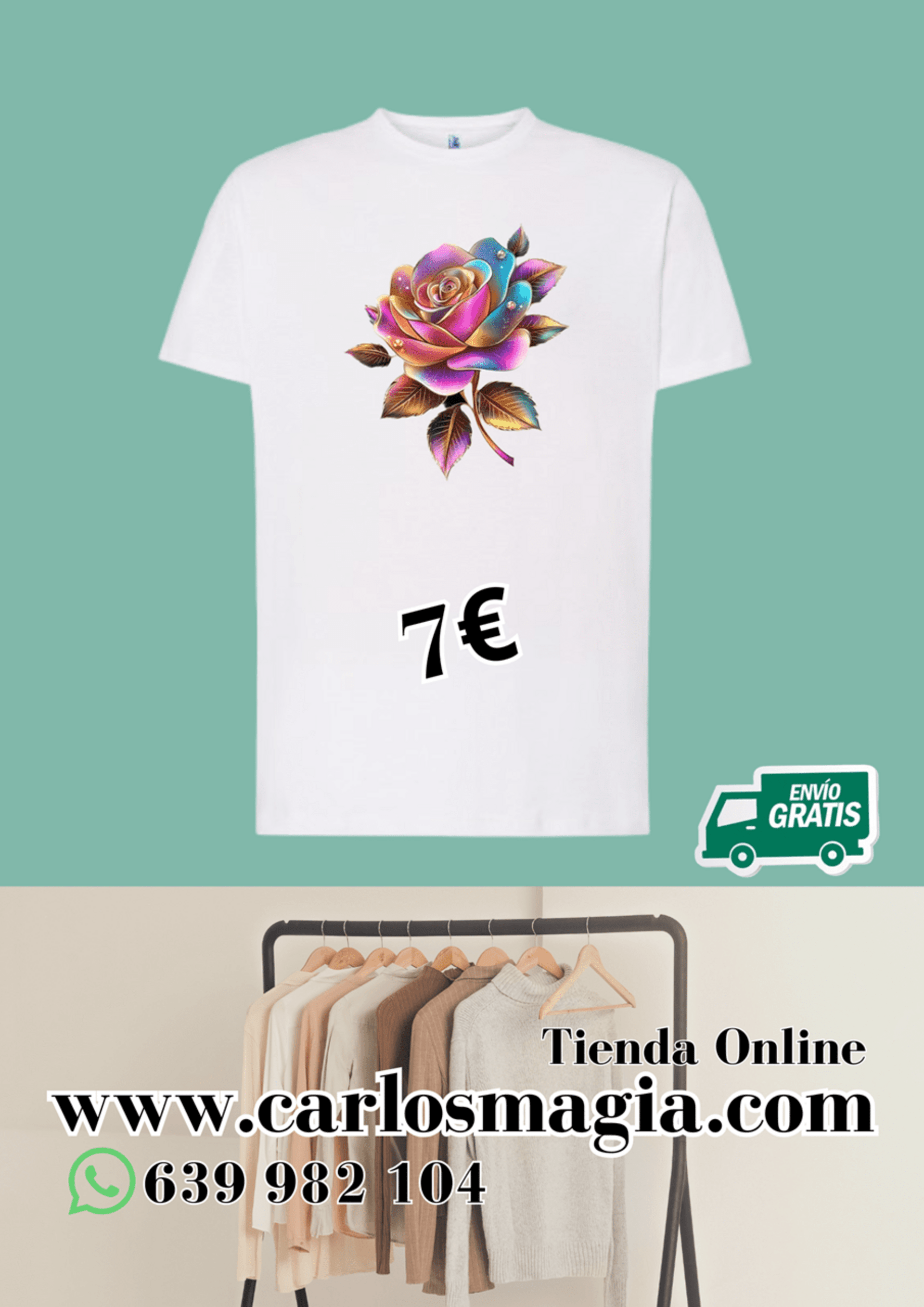 Camisetas  Estampados de Flores. - 2