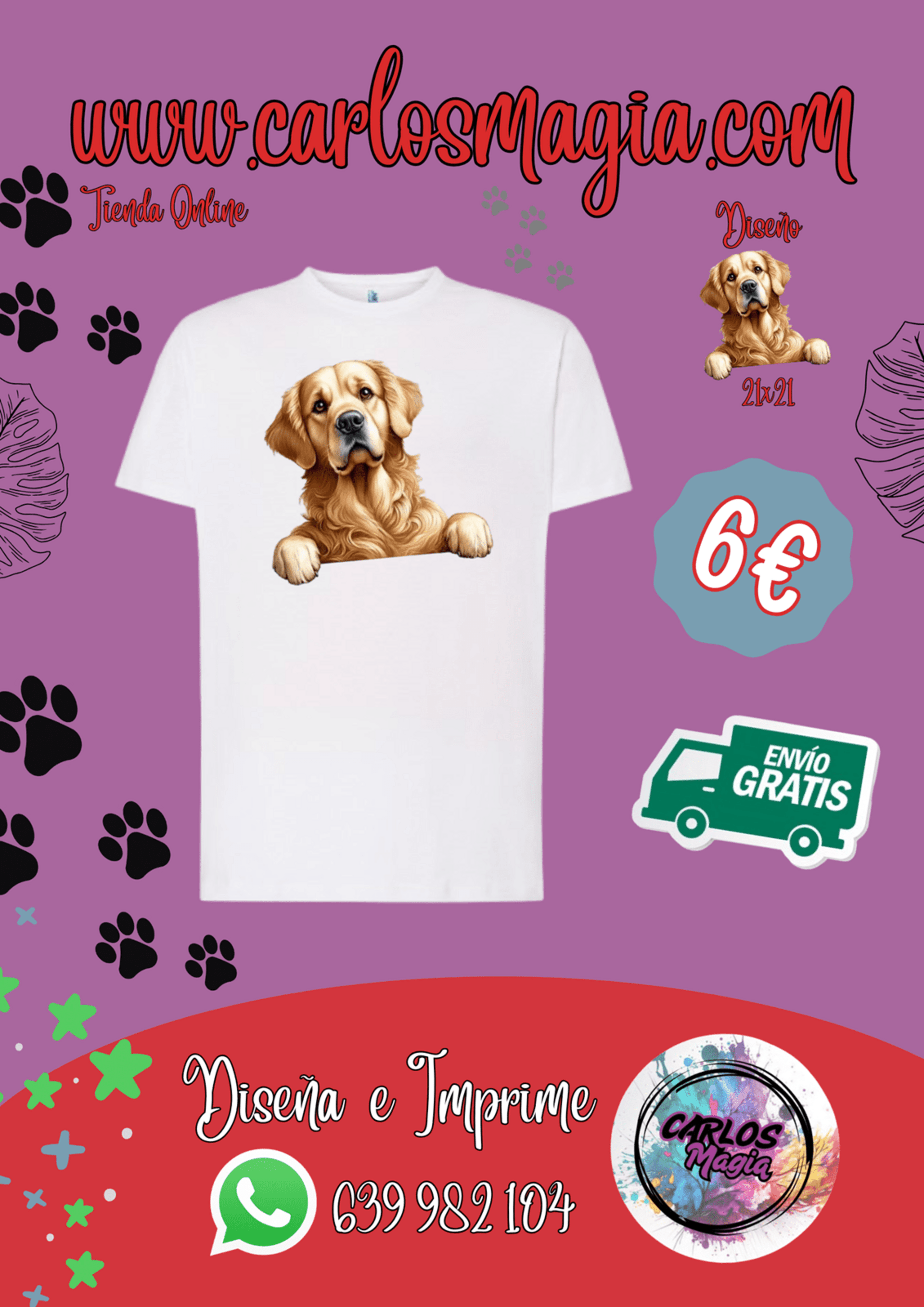 Camisetas Perros. - 8