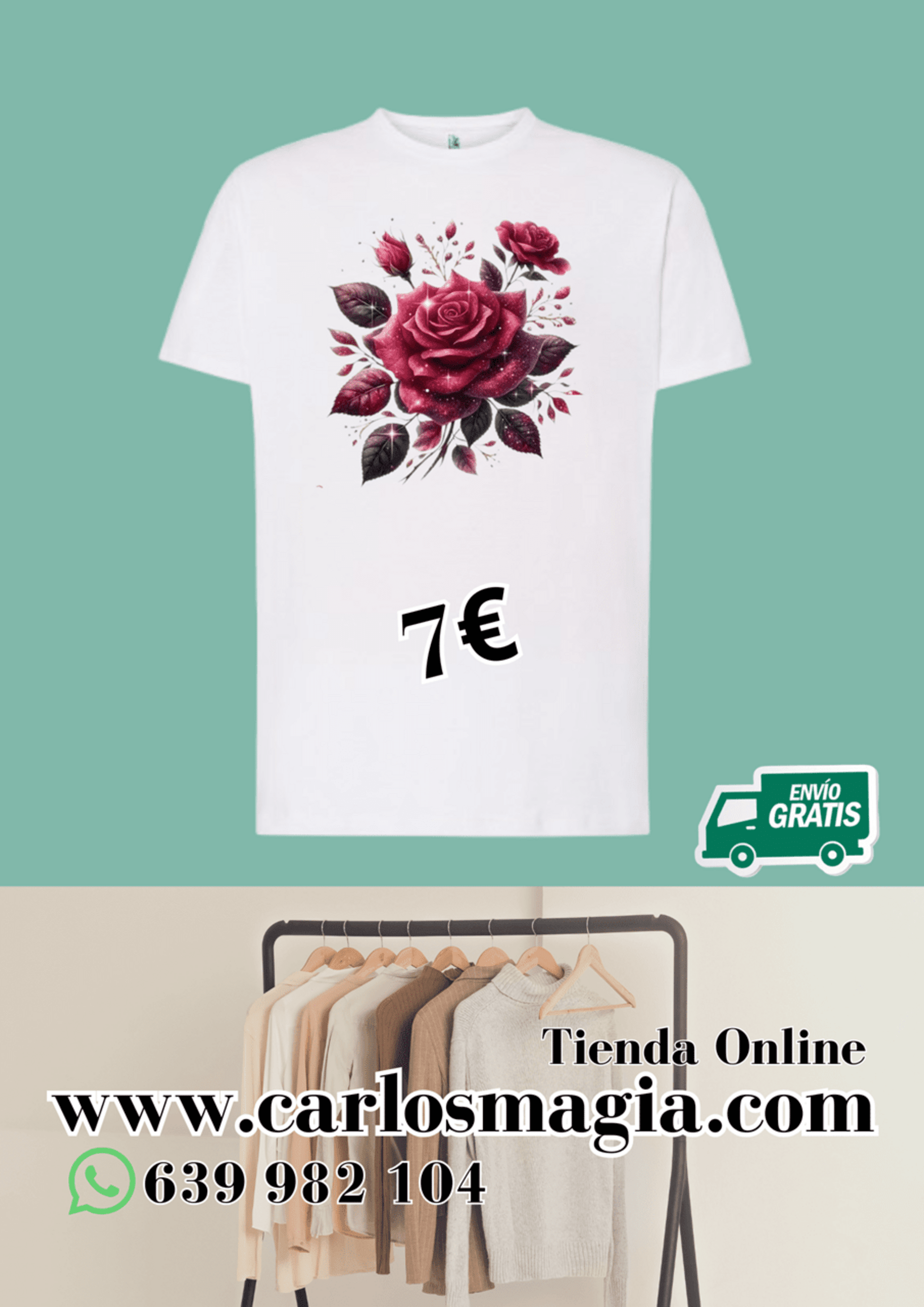 Camisetas  Estampados de Flores. - 3
