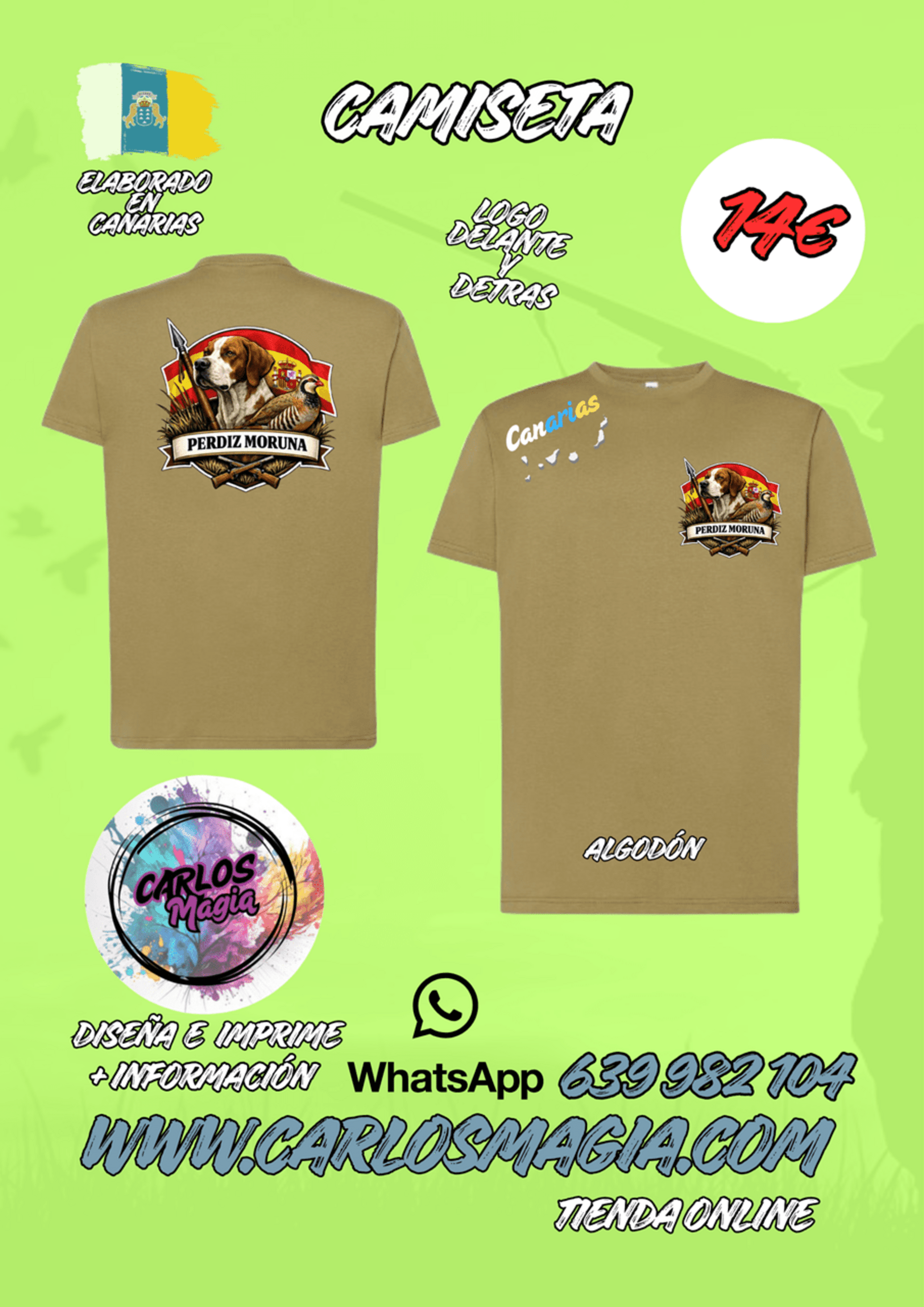 Camisetas Caza Algodón. - 4