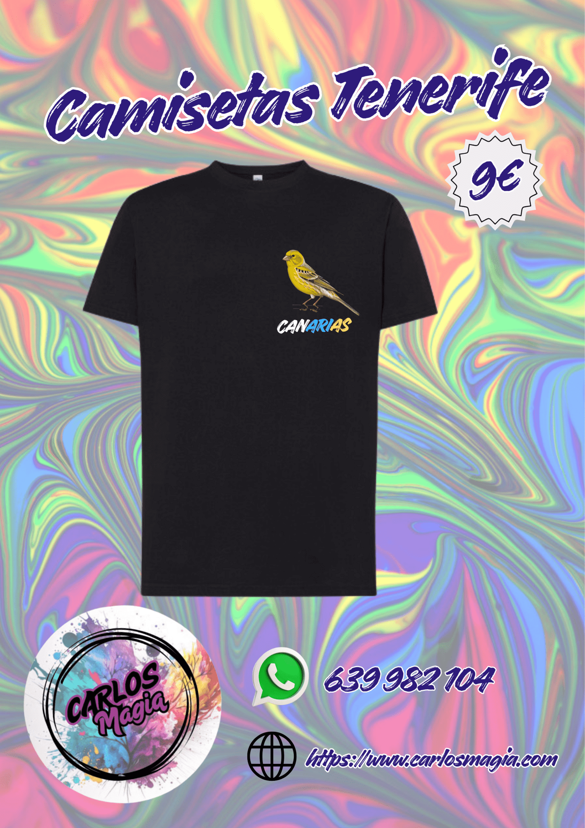 camiseta pájaro canario - 2