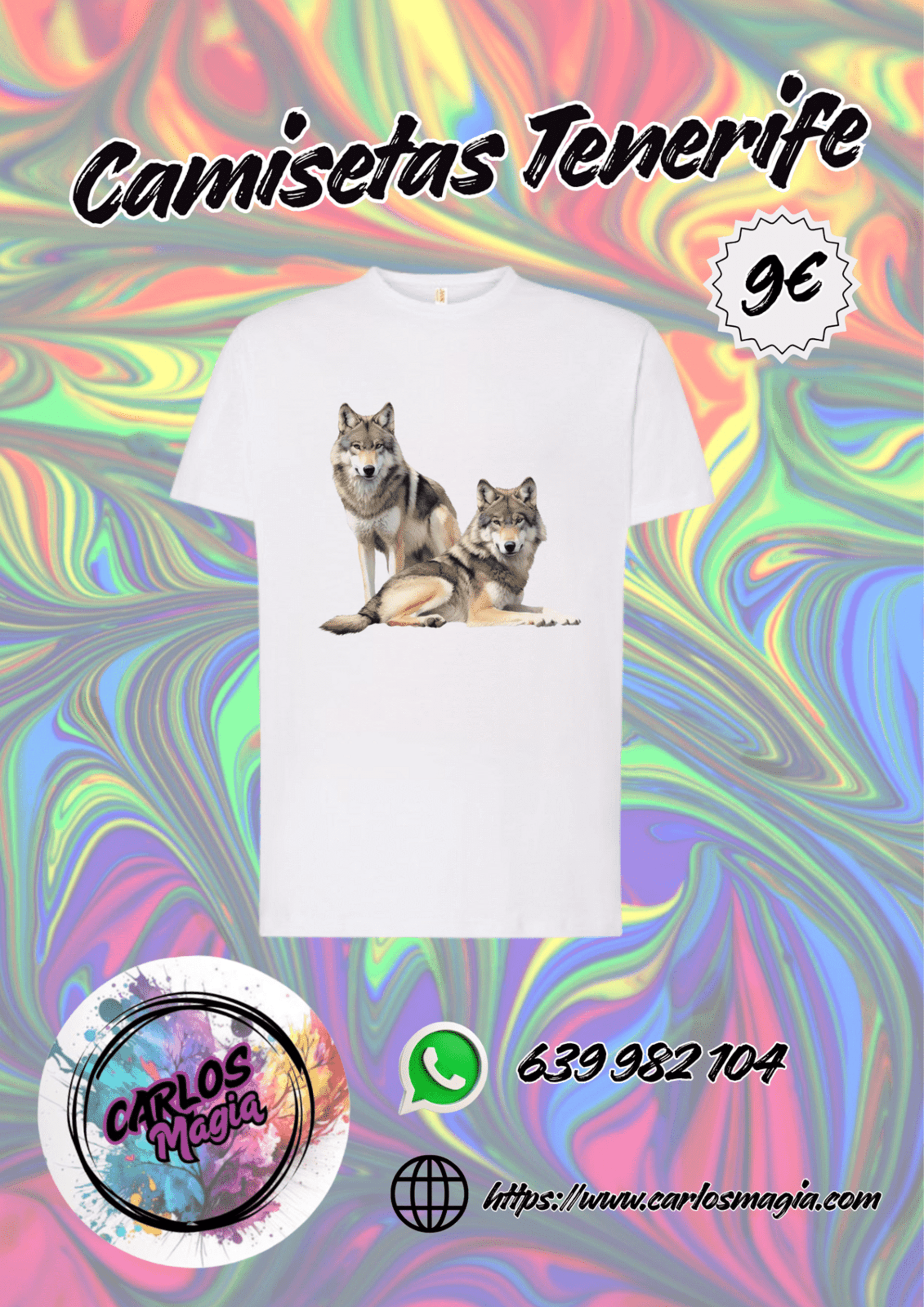 camiseta lobos para ellos - 2