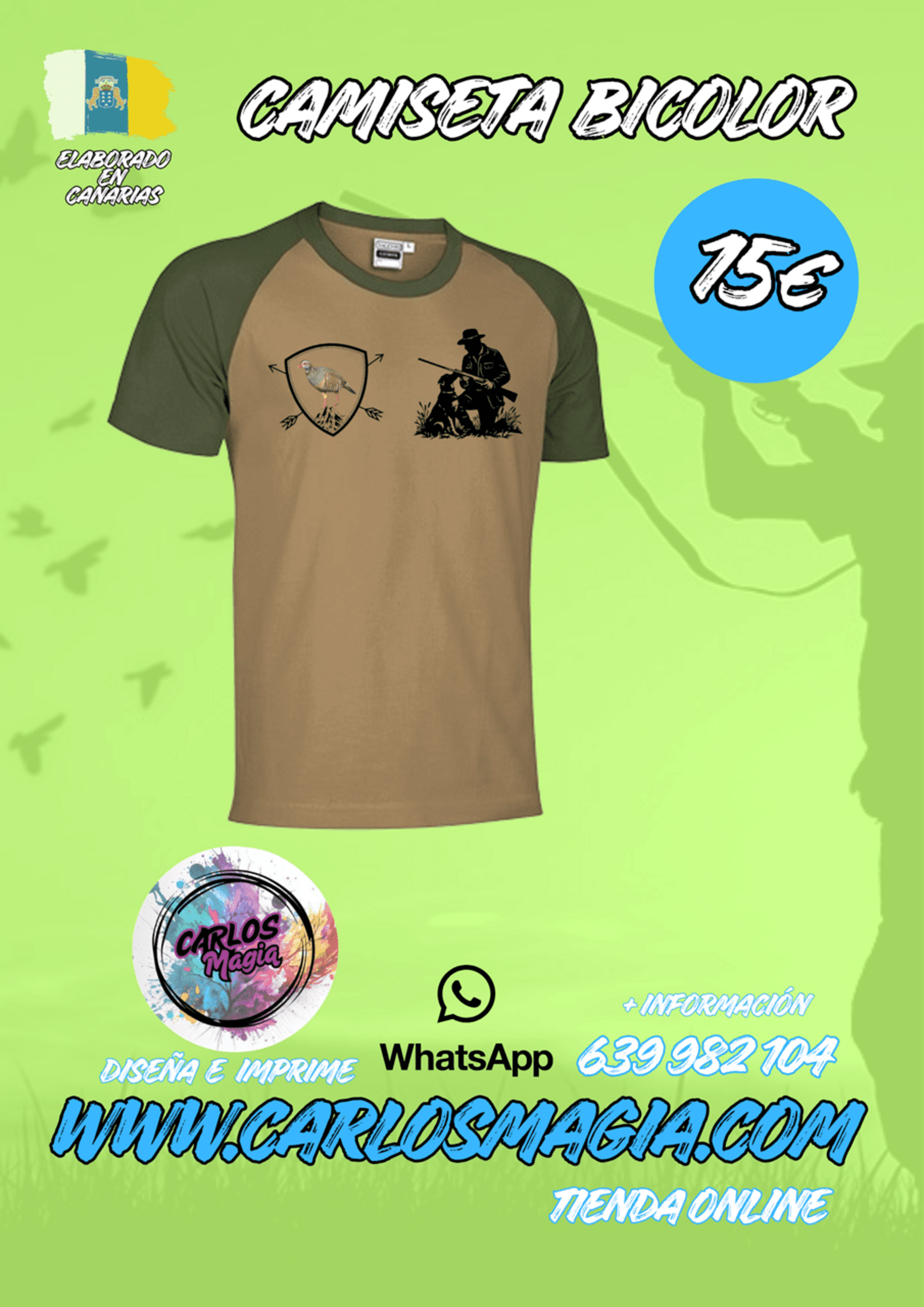 Camiseta caza bicolor - 3