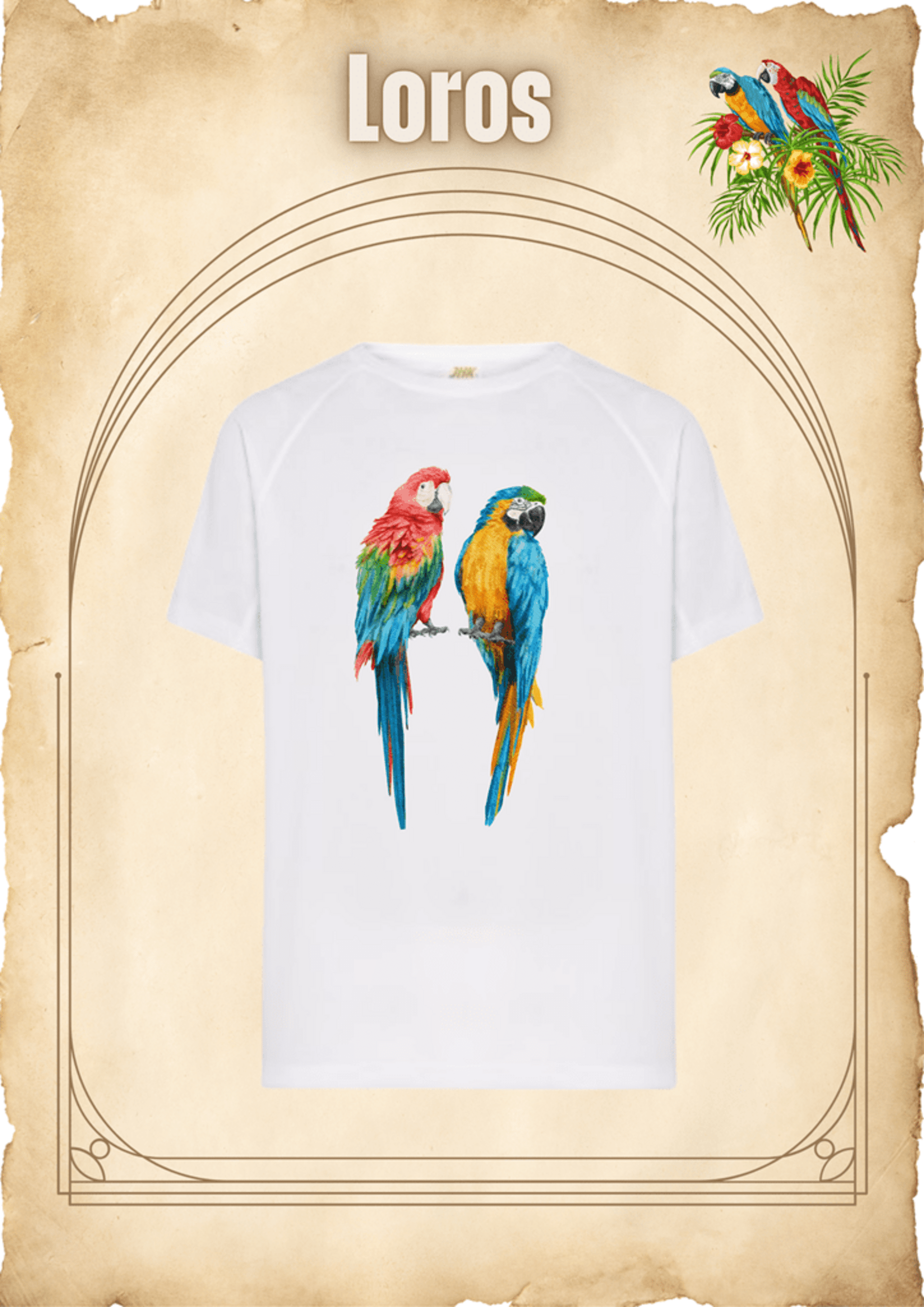 Camiseta Loros a - 1
