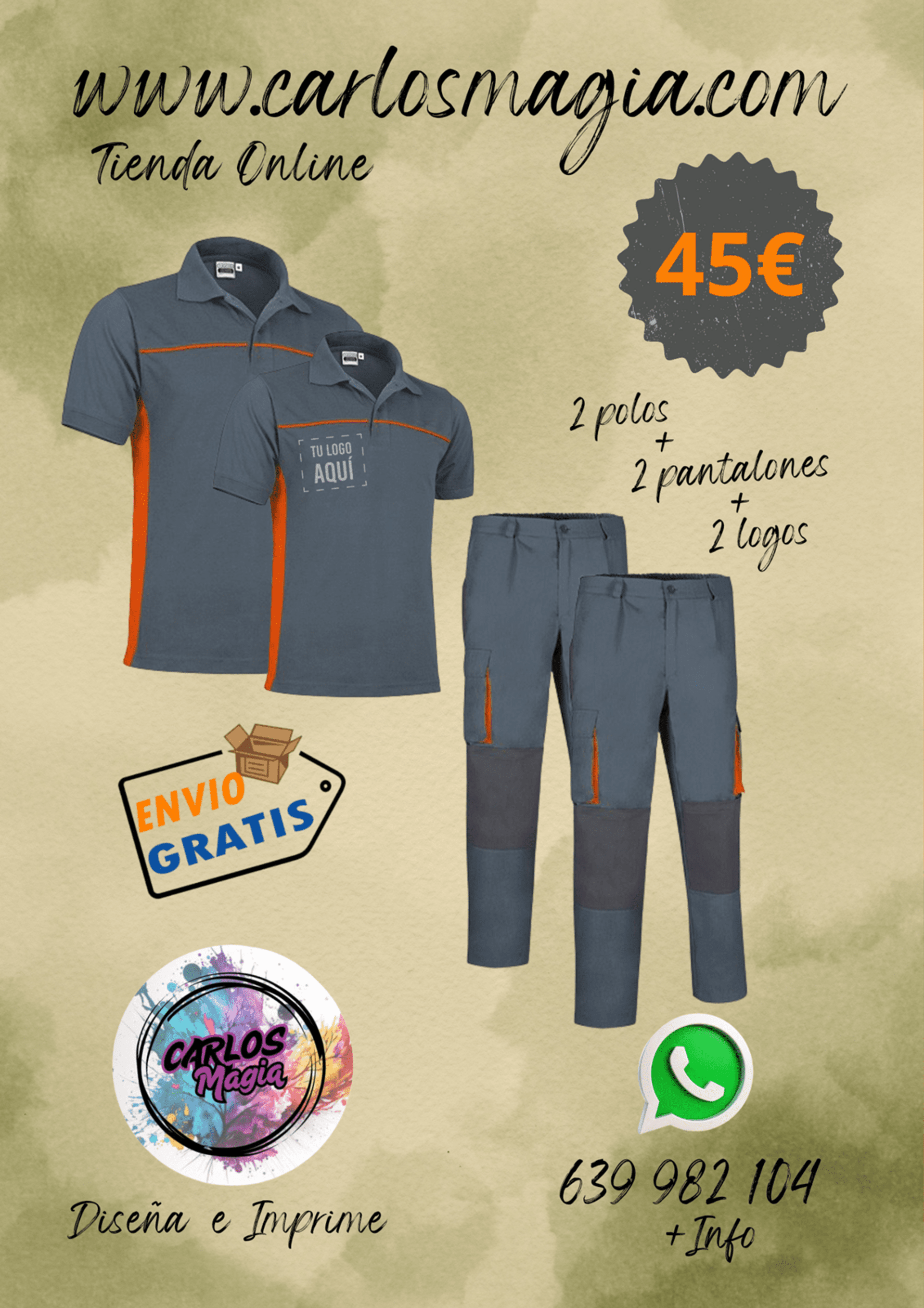 uniformes ropa de trabajo para ellos A - 1