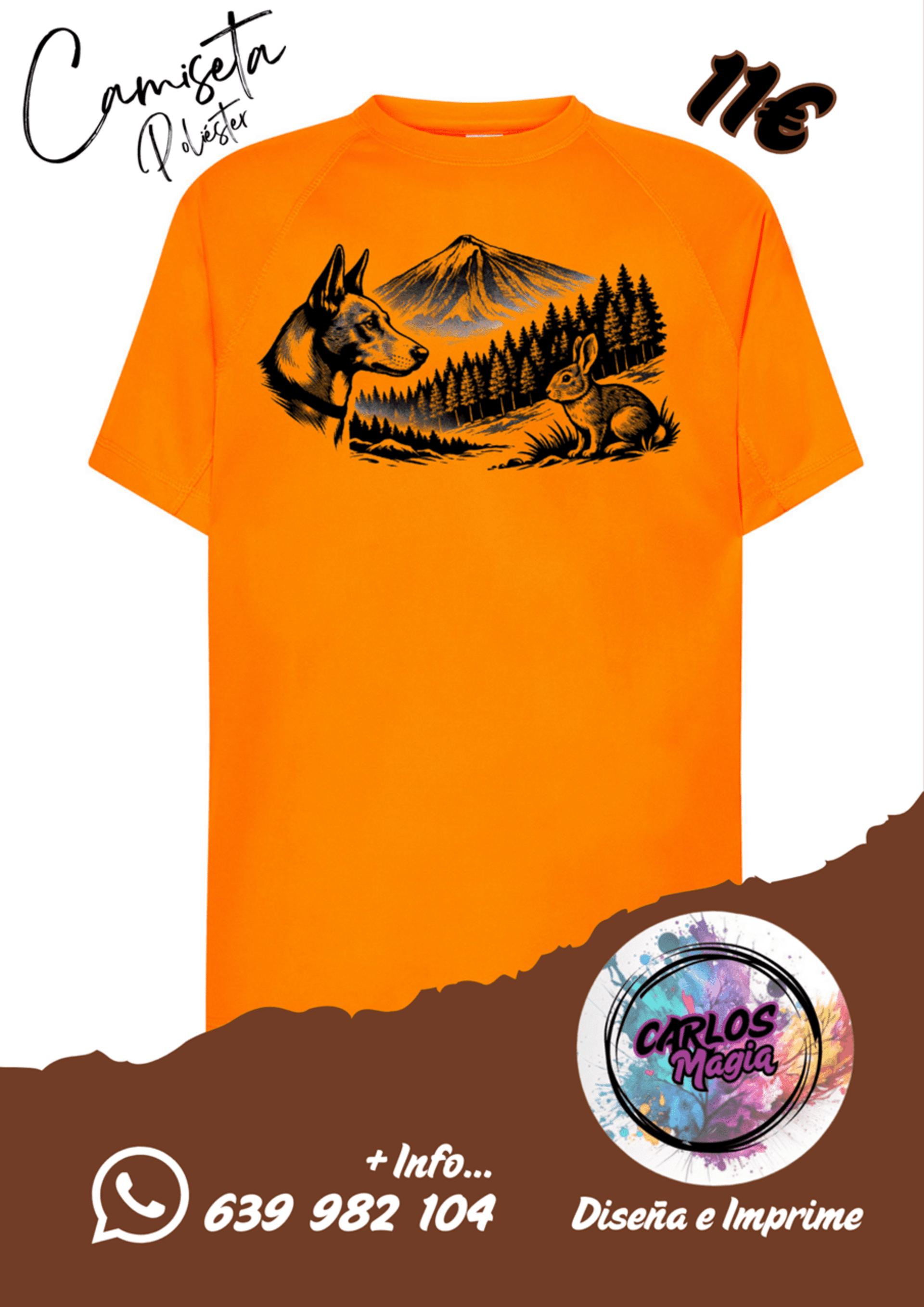 Camisetas Poliéster color. - 2