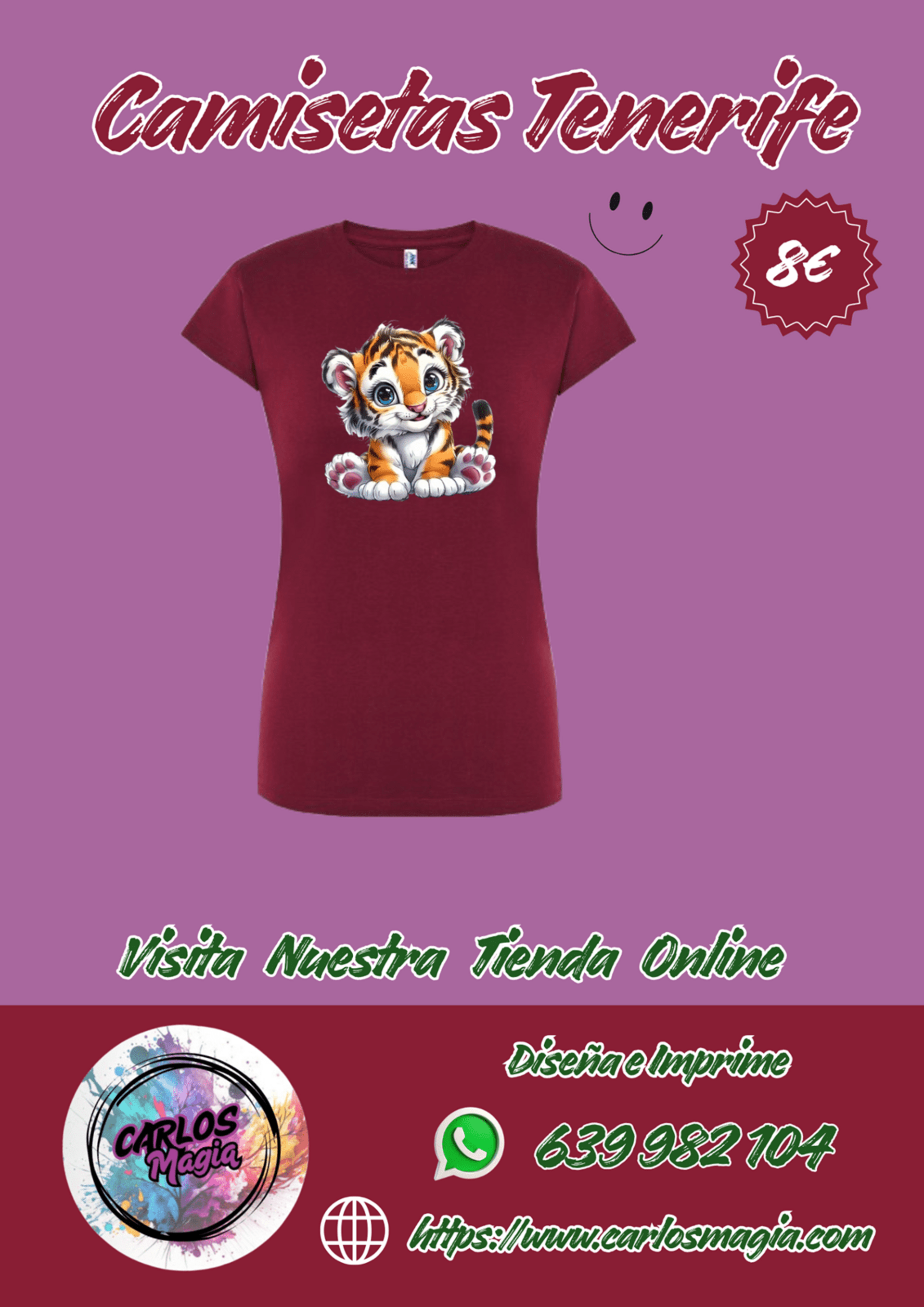 camiseta tigre feliz - 2