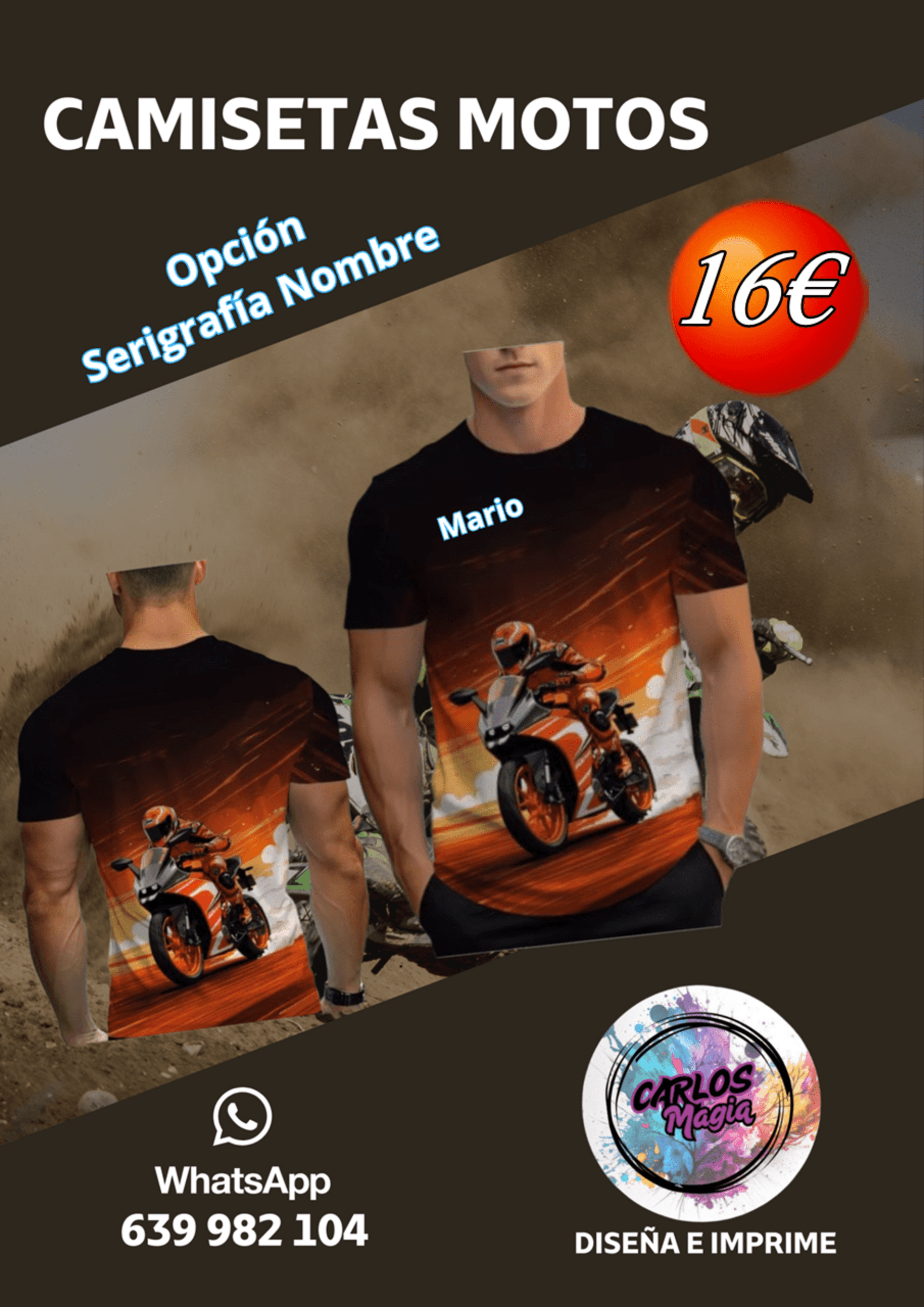 Camisetas Amantes de las Motos. - 2