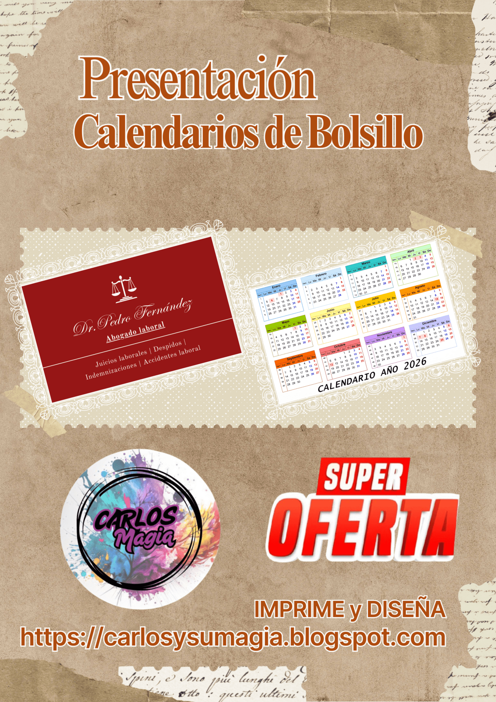 Calendarios de Bolsillo - 1